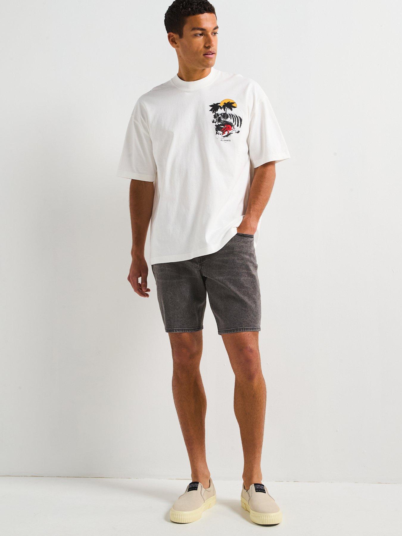 Image 6 of 6 of AllSaints All Saints Breaker Short Sleeve Crew Neck T-shirt-white