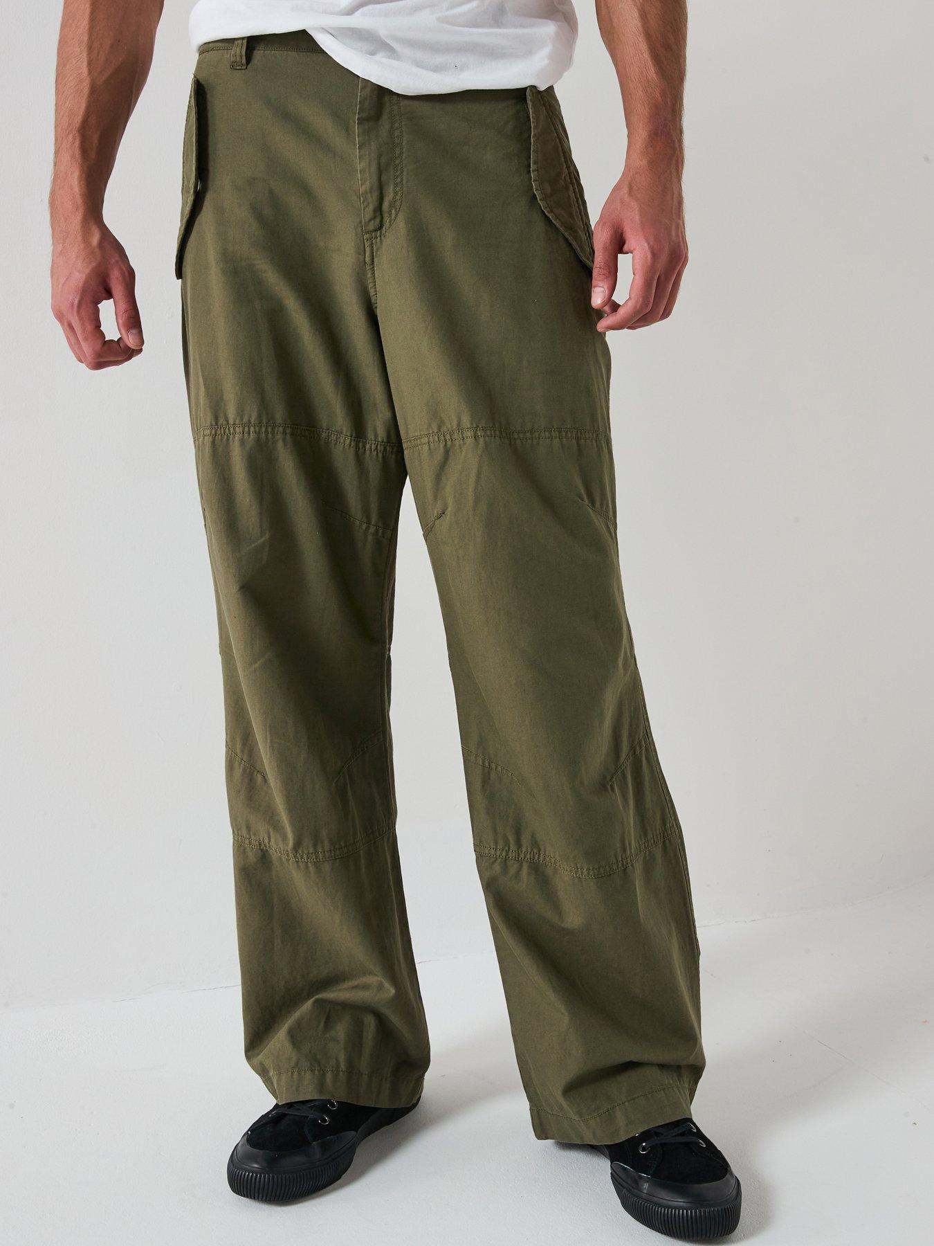 AllSaints All Saints Depot Casual Trousers-khaki, Khaki, Size 32R, Men