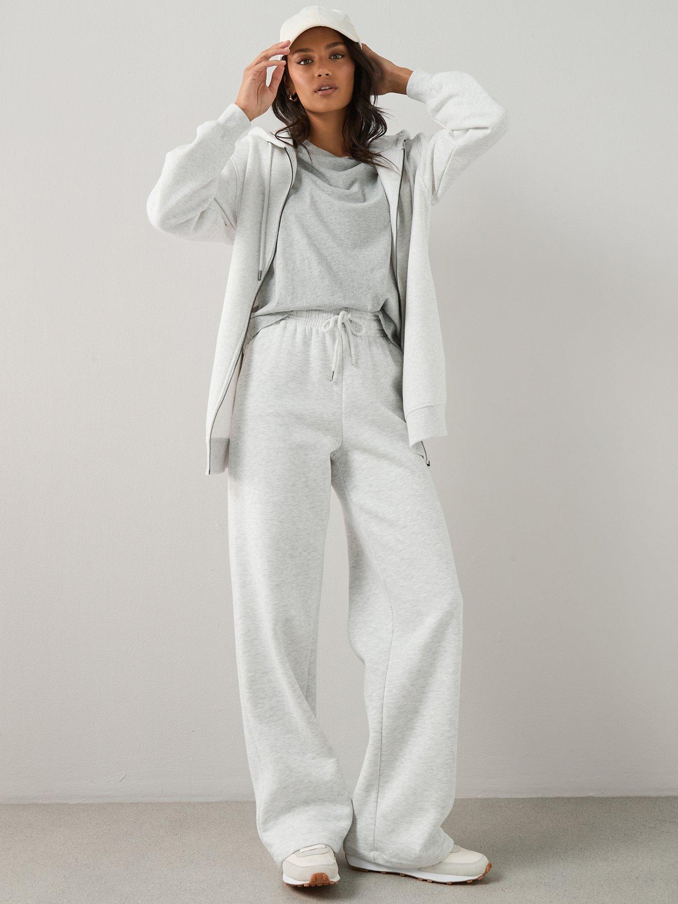 The Very Collection Wide Leg Relaxed Joggers - Grey
