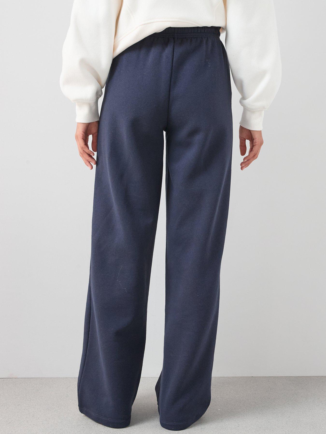 Image 2 of 6 of The Very Collection Wide Leg Relaxed Joggers - Navy