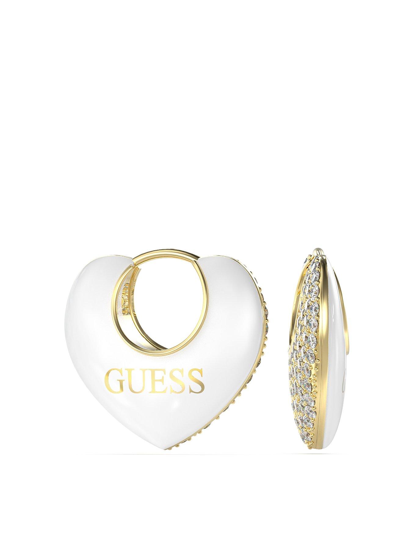 undefined gold tone 16MM DOUBLE FACE HEART STUDS