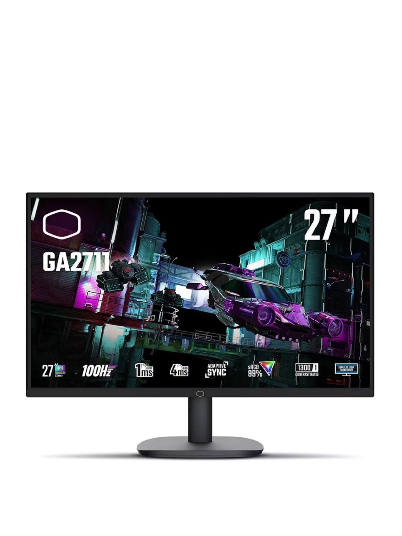 Image 1 of 5 of Cooler Master CMI-GA2711-UK 100Hz 27in QHD (2560x1440) Widescreen IPS Monitor - Black