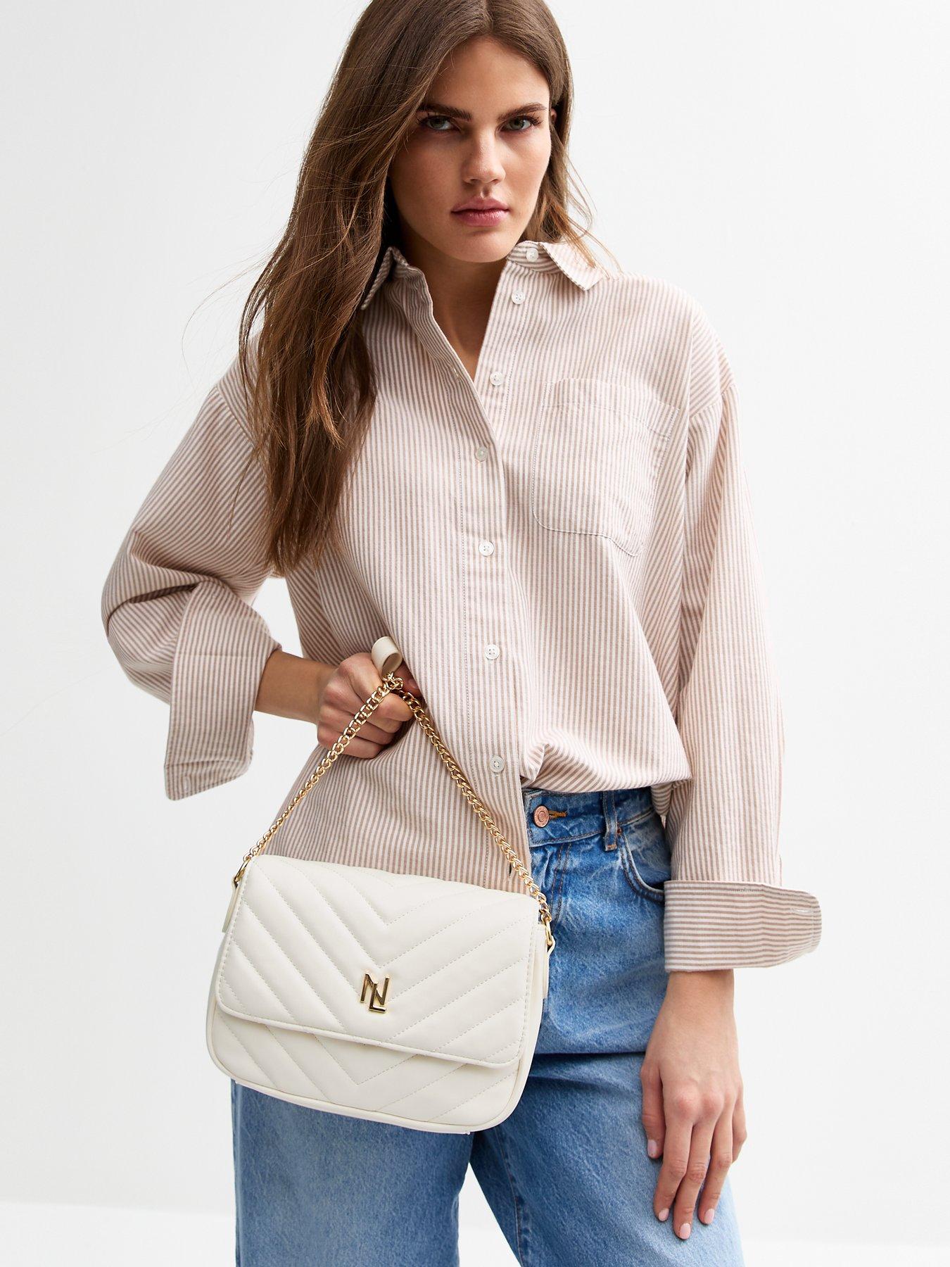 Image 2 of 5 of New Look Quebec Quilted Hw Xbody - Cream
