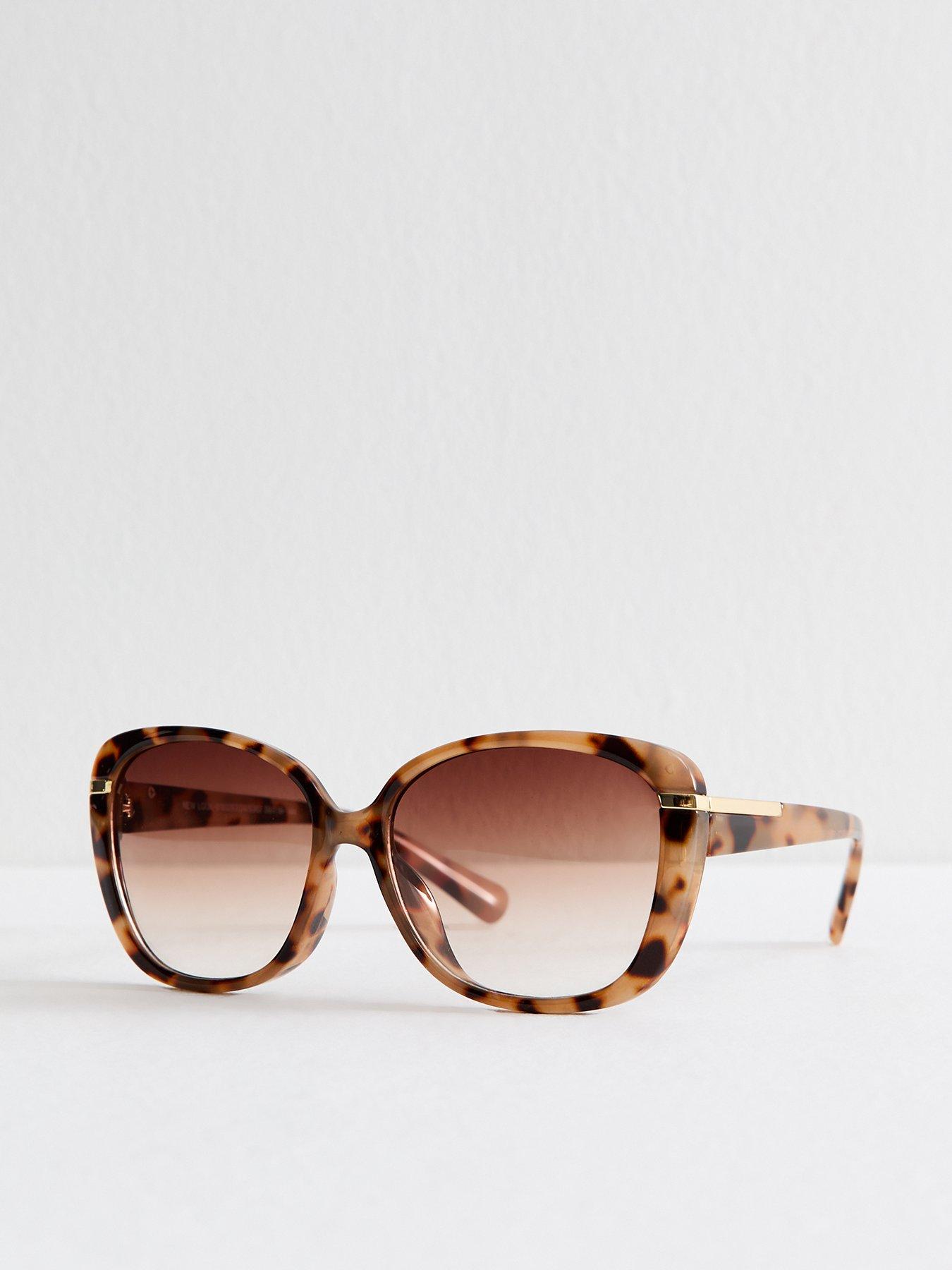 undefined Rust Brown Square Frame Sunglasses