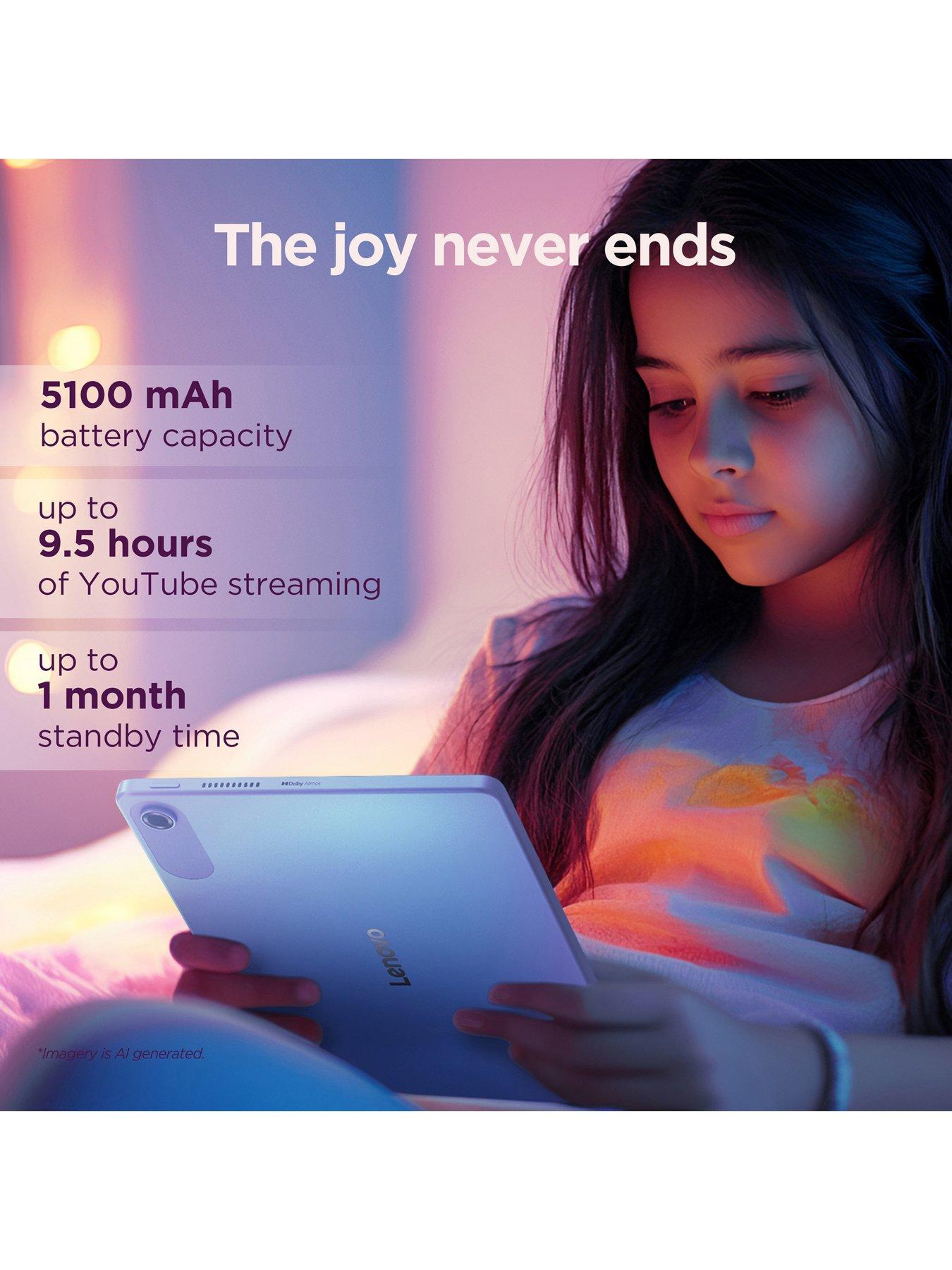 Image 5 of 7 of Lenovo Tab 10.1" 128GB with Clear Case - Grey