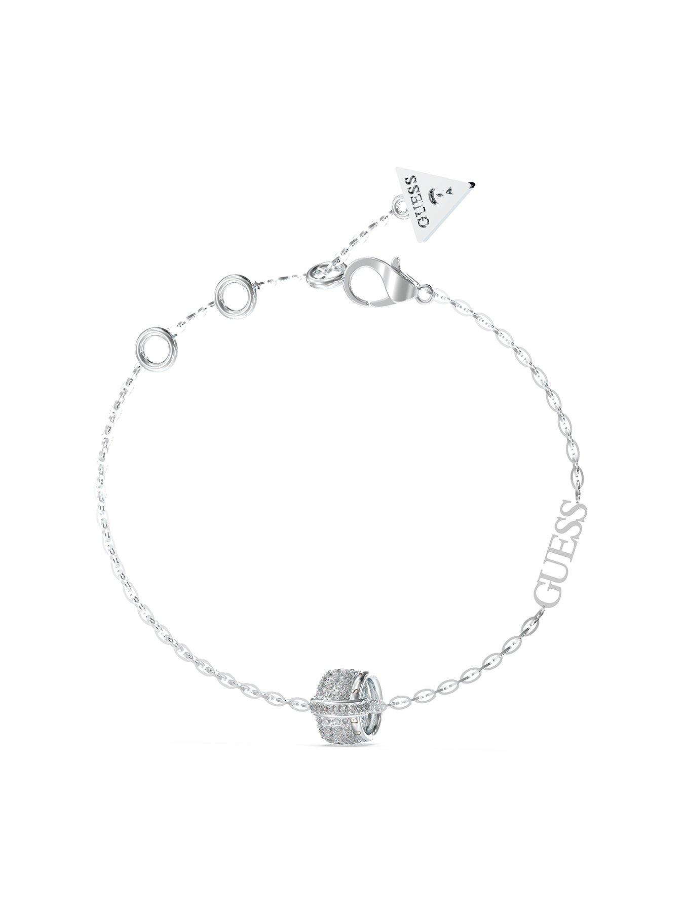 undefined silver tone JUNGLE CIRCLE PAVE BRACELET