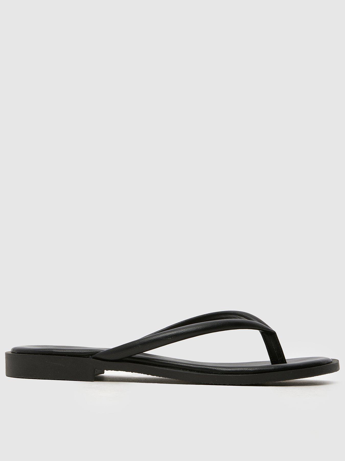 undefined Tulia Toe Post Flat Sandal - Black
