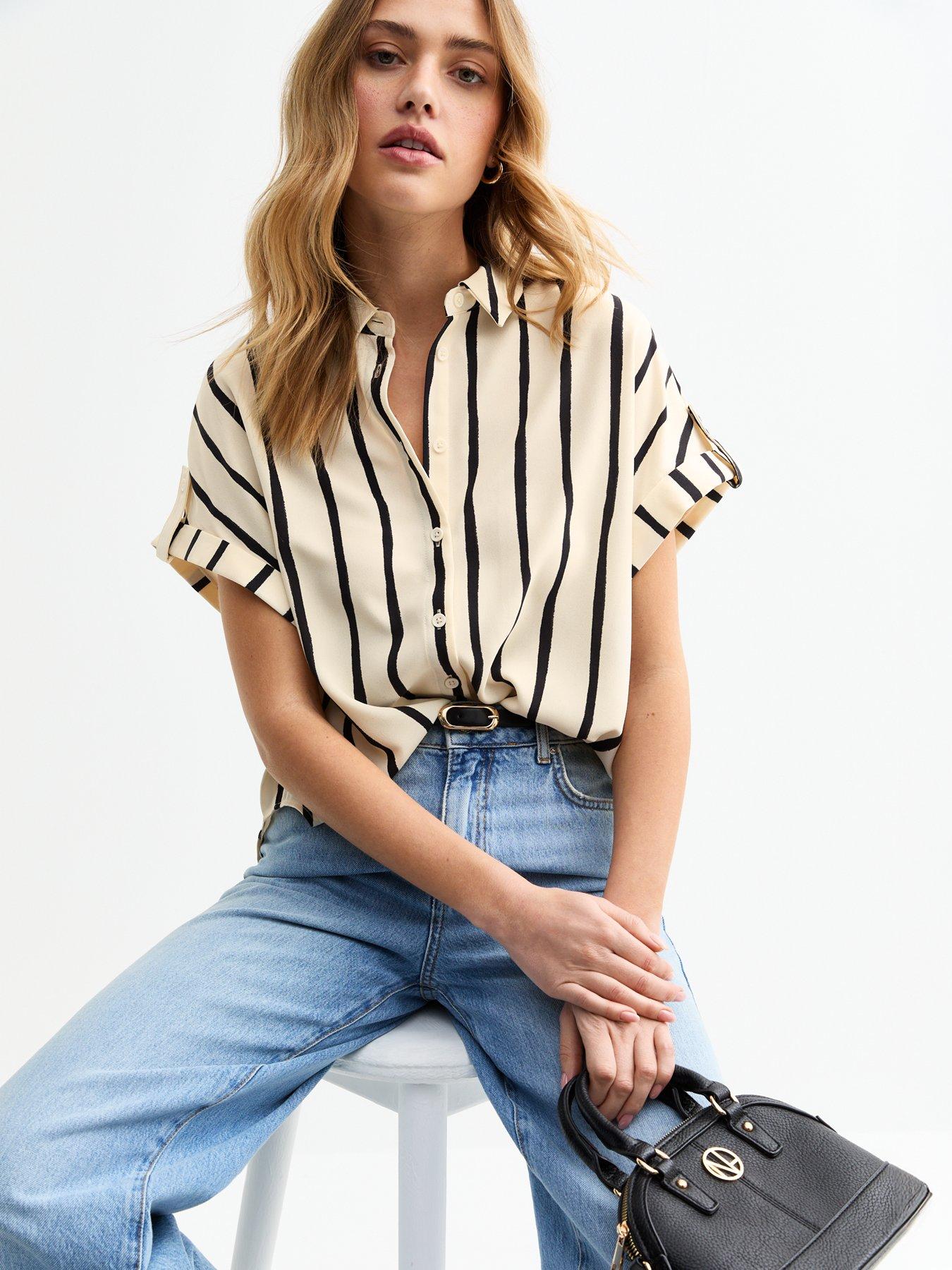 undefined K Stripe Jez Resort Ss Shirt