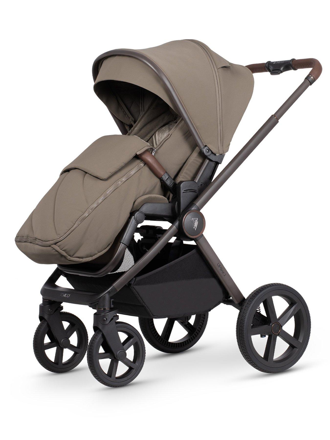 Image 4 of 8 of Venicci Upline 2 SE - 3in1 Bundle plus Tiago Beige Car Seat and 360 Base - Powder