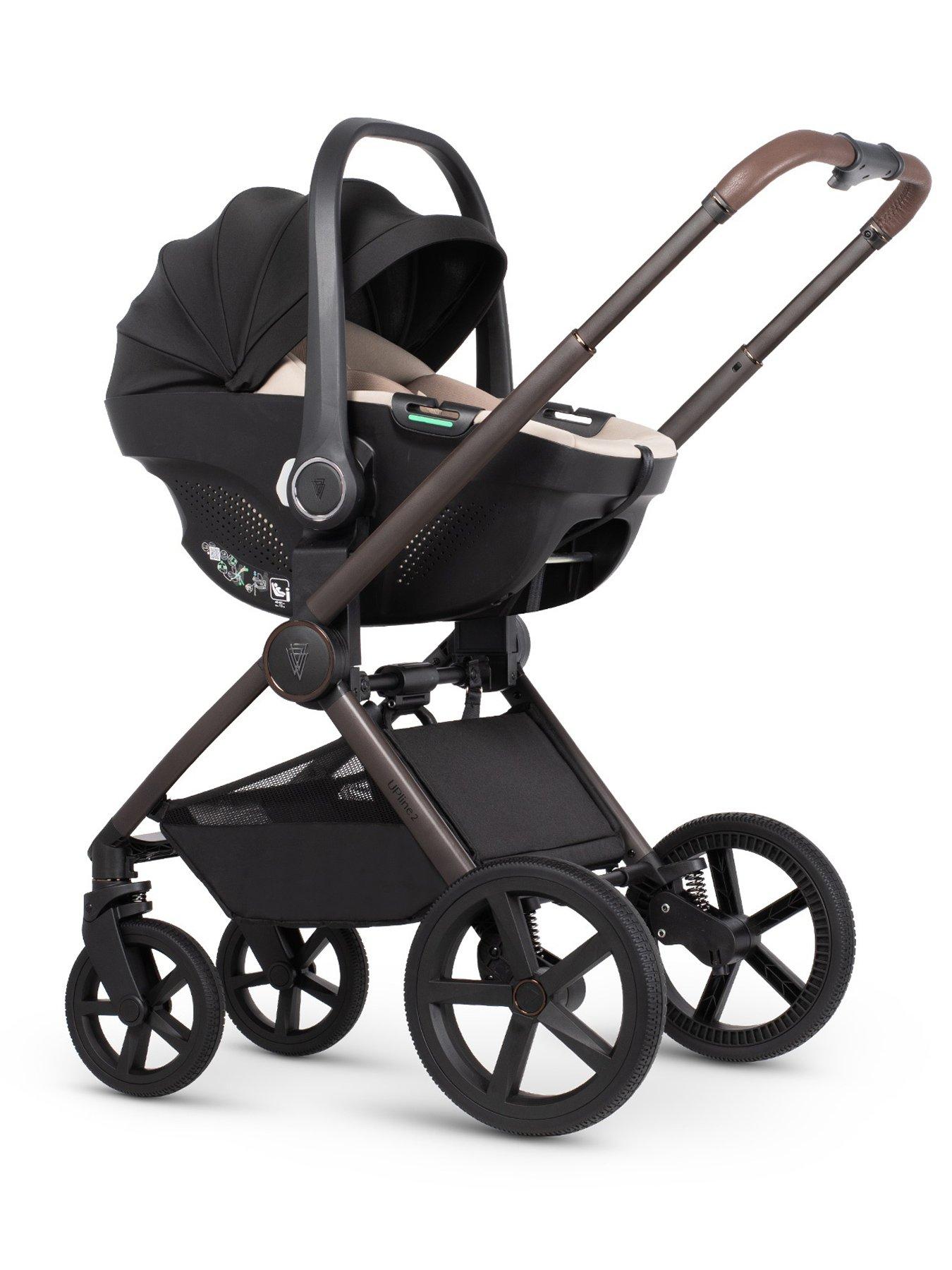 Image 5 of 8 of Venicci Upline 2 SE - 3in1 Bundle plus Tiago Beige Car Seat and 360 Base - Powder