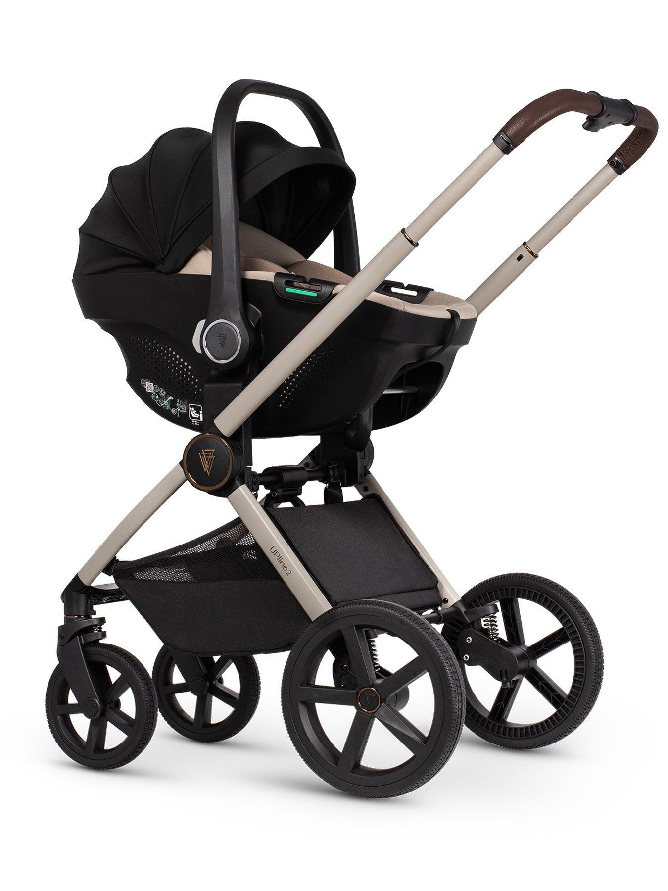 Venicci Upline 3in1 Bundle plus Tiago Beige Car Seat and 360