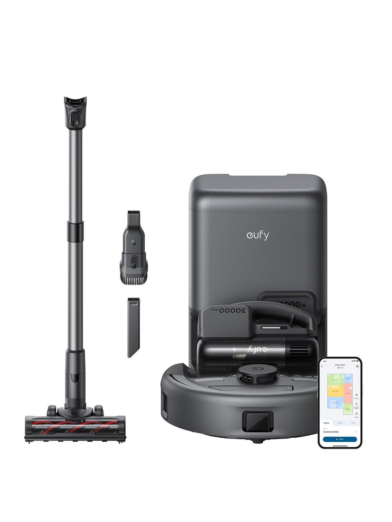 undefined E20 3-in-1 Robot Vacuum, Stick Vacuum, and Handheld Vacuum Cleaner with Self-Empty Station