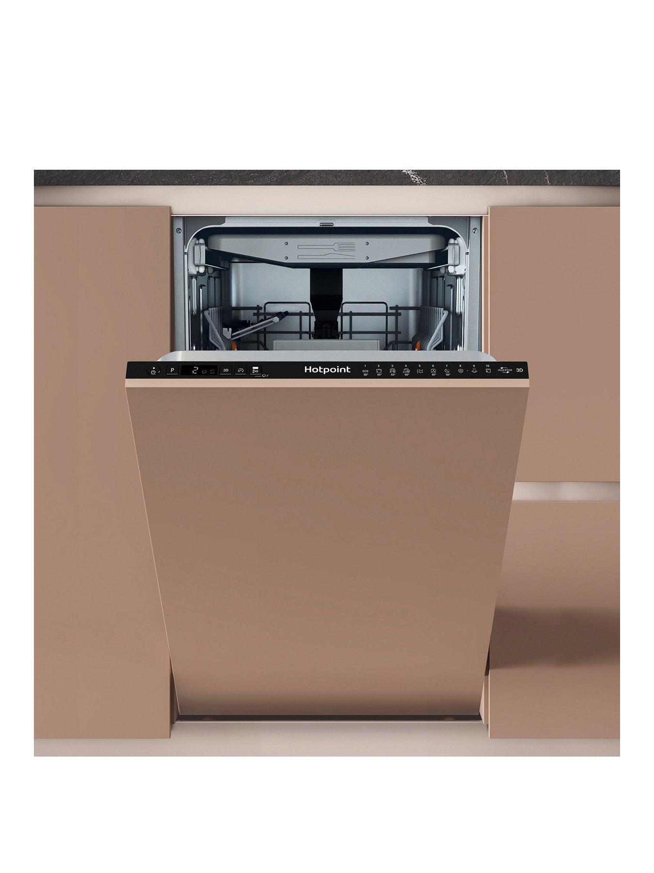 Hotpoint HP6IC11BS7LA0UK Integrated 45cm Wide Slimline Dishwasher - Black