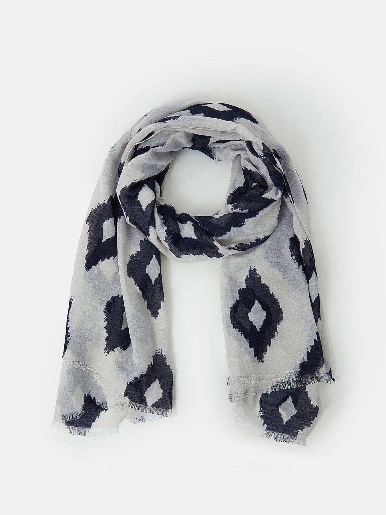 undefined Dee Dee Diamond Scarf - Black White