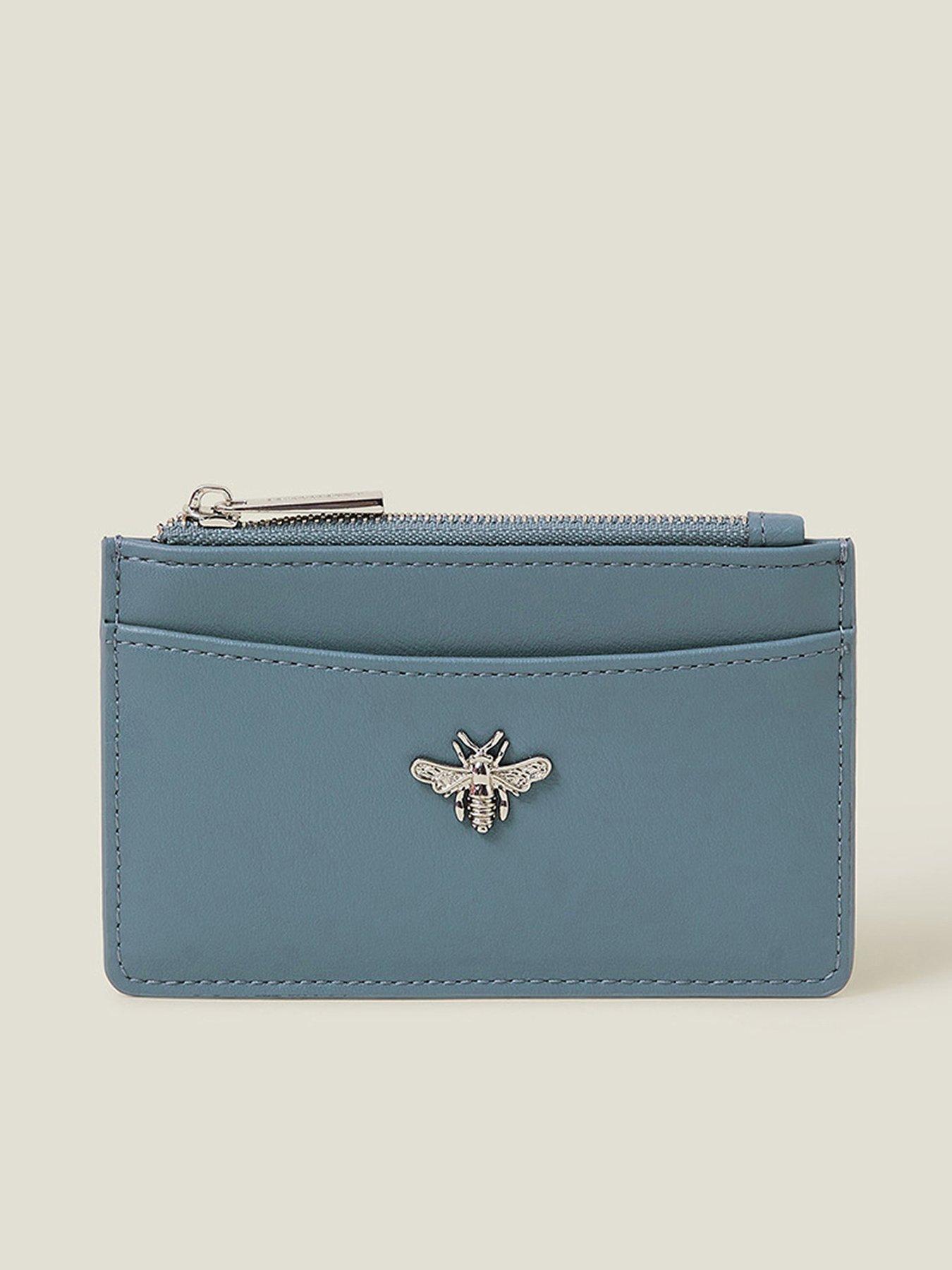 Image 1 of 3 of Accessorize Britney Bee Cardholder - Blue