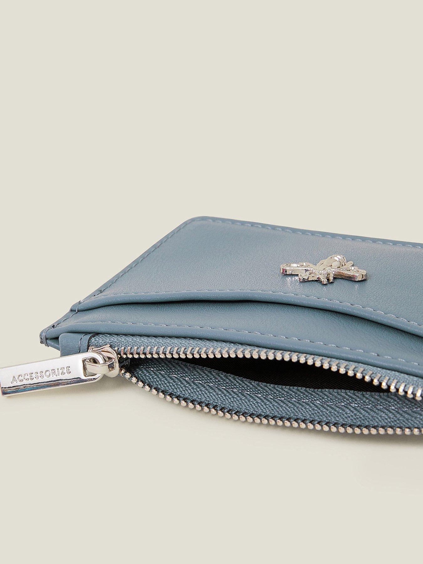 Image 3 of 3 of Accessorize Britney Bee Cardholder - Blue