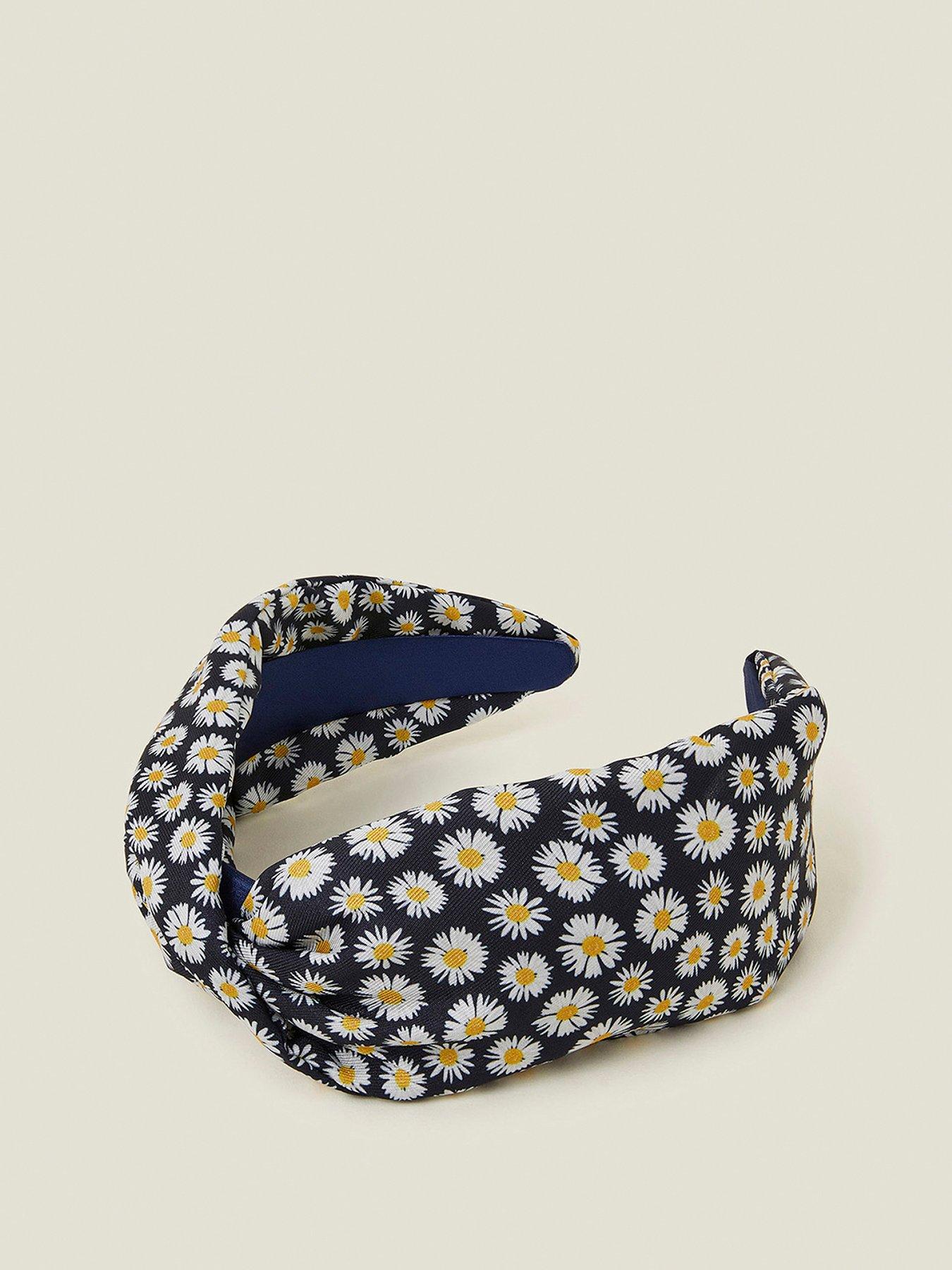 undefined Daisy Twist Headband - Navy