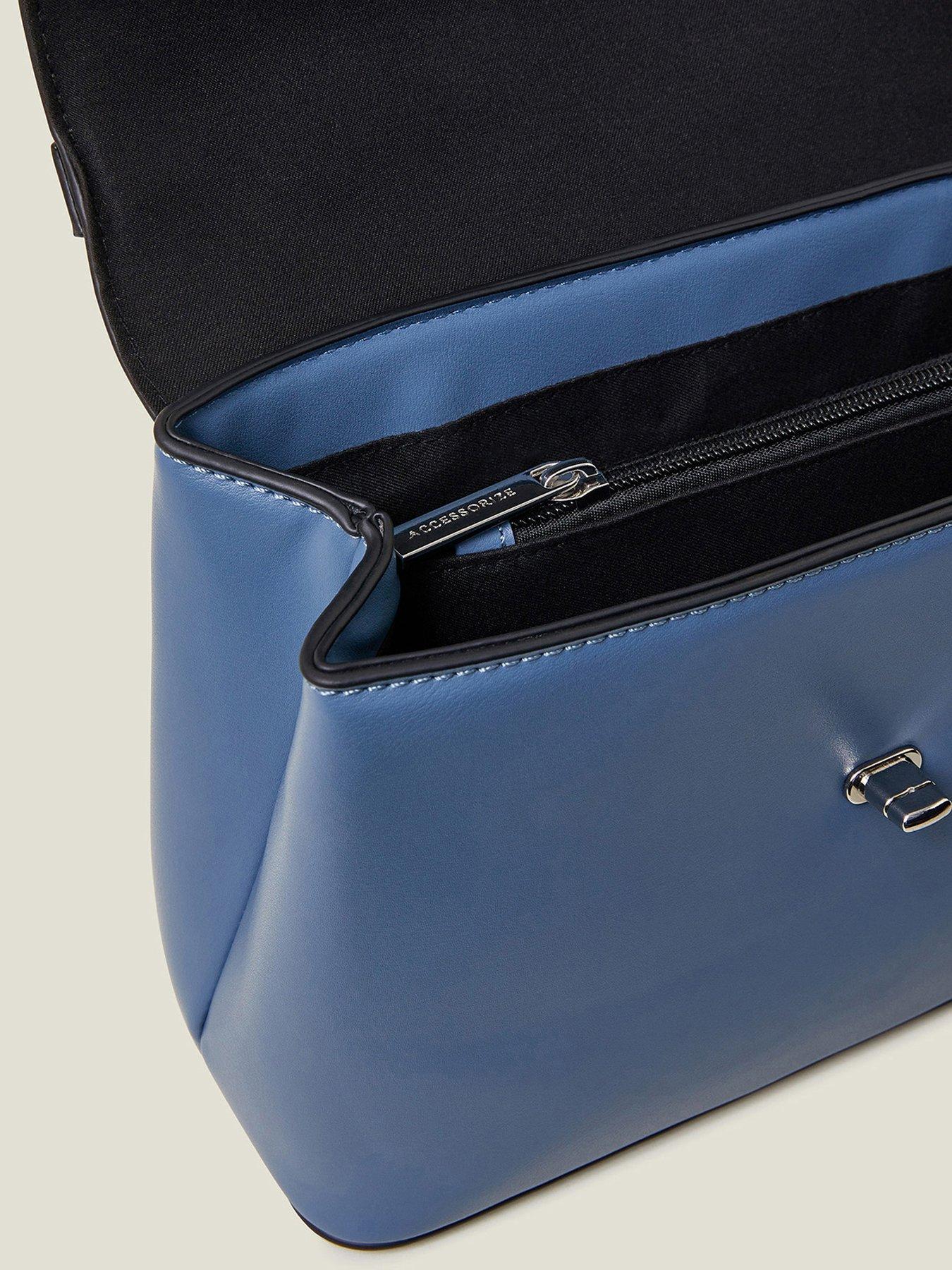 Image 5 of 5 of Accessorize Britney Bee Handheld Bag - Blue