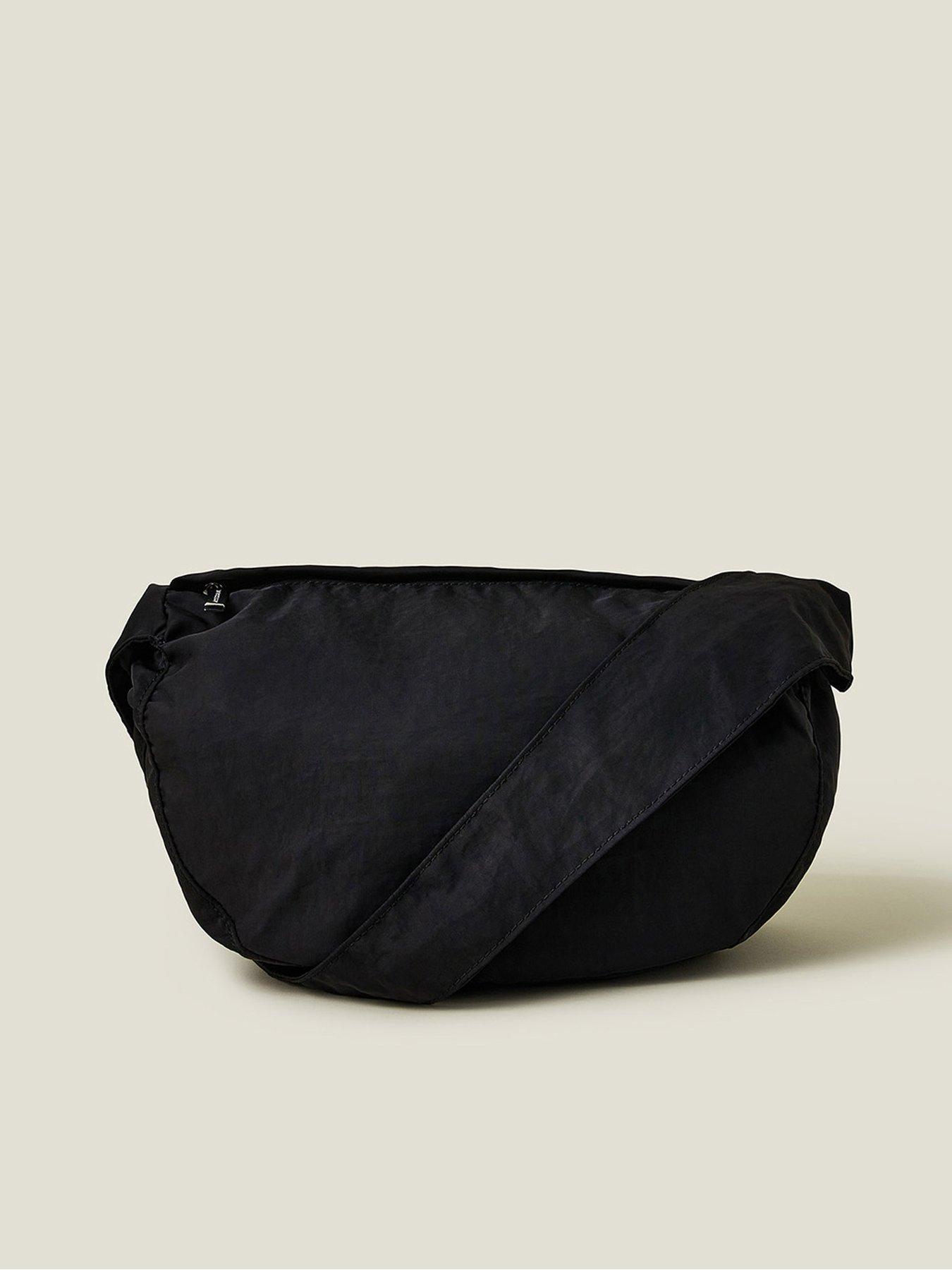 Image 4 of 5 of Accessorize Ruched Sling Bag - Black