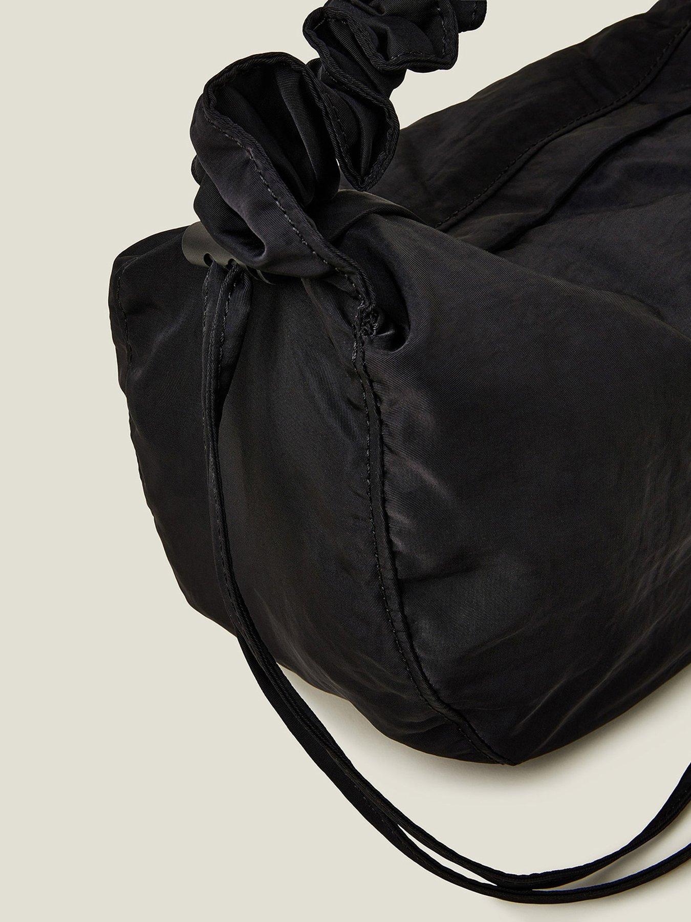Image 5 of 5 of Accessorize Ruched Sling Bag - Black