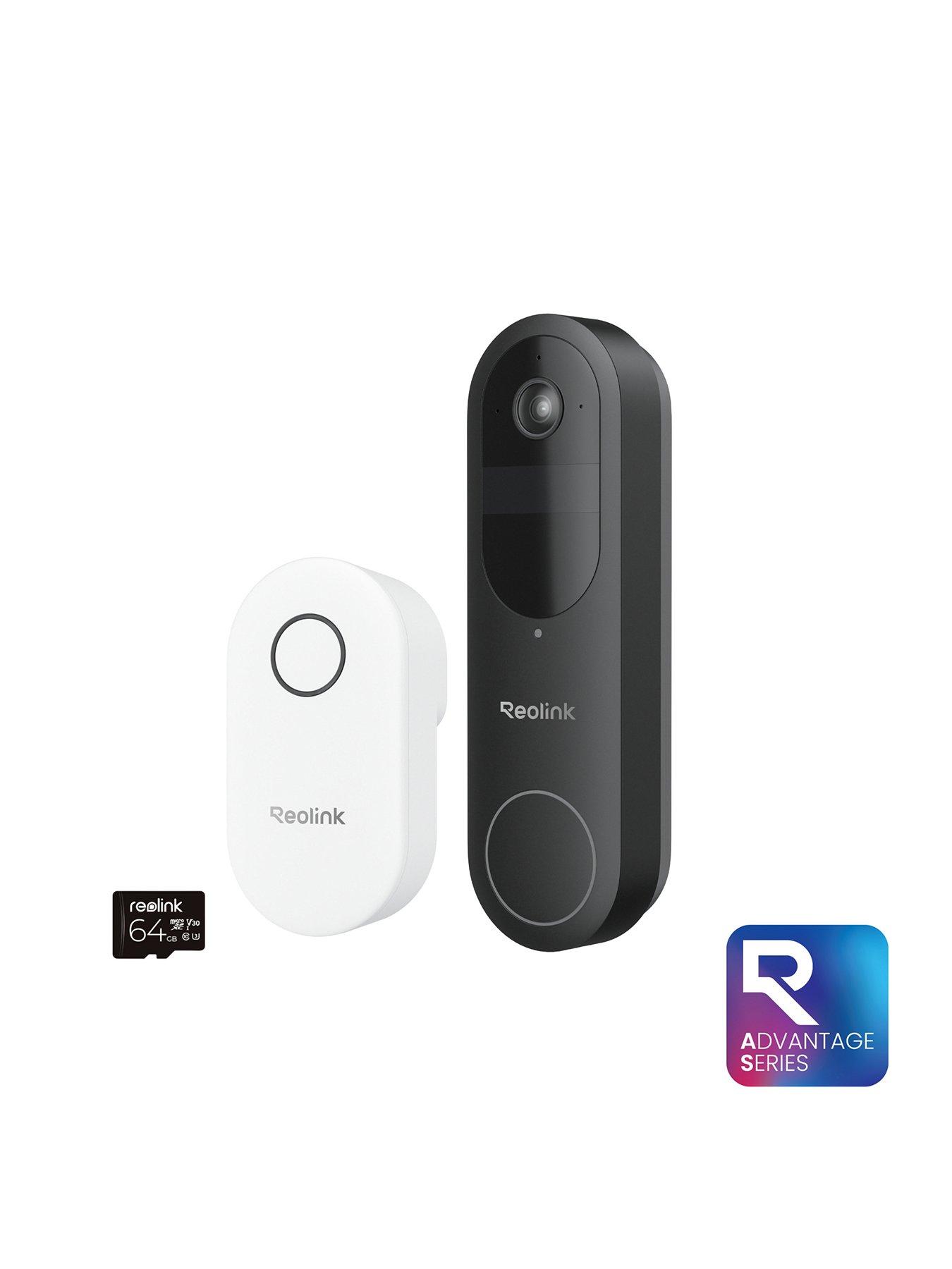 Image 1 of 1 of Reolink 2K WiFi AI Battery Doorbell with Chime + 64GB