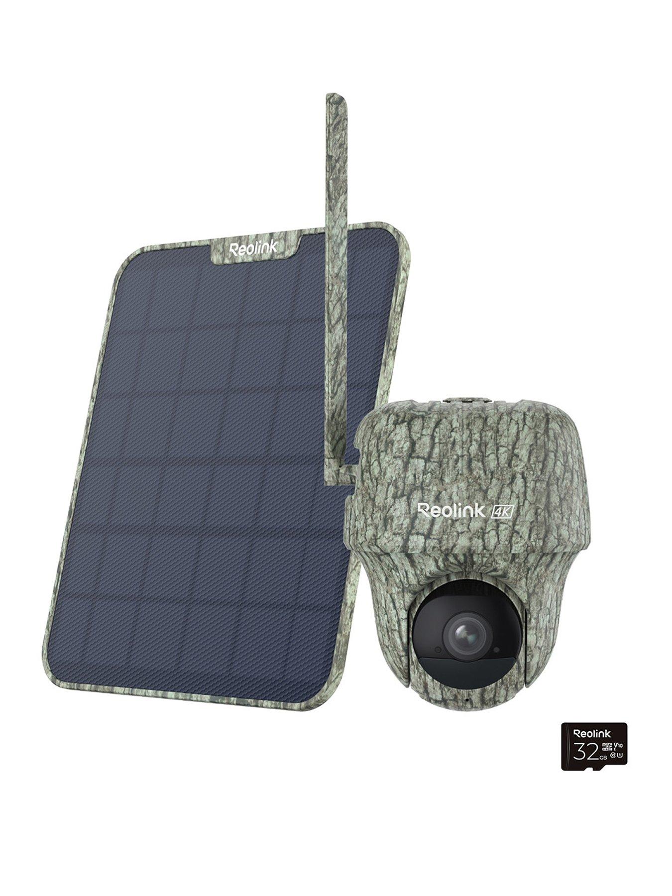 Reolink Battery PT Wildlife 4G LTE Camera, Animal Detection  &  Recognition,4K 360° View Go Series G450 with Solar Panel 2 + 64GB SD Card