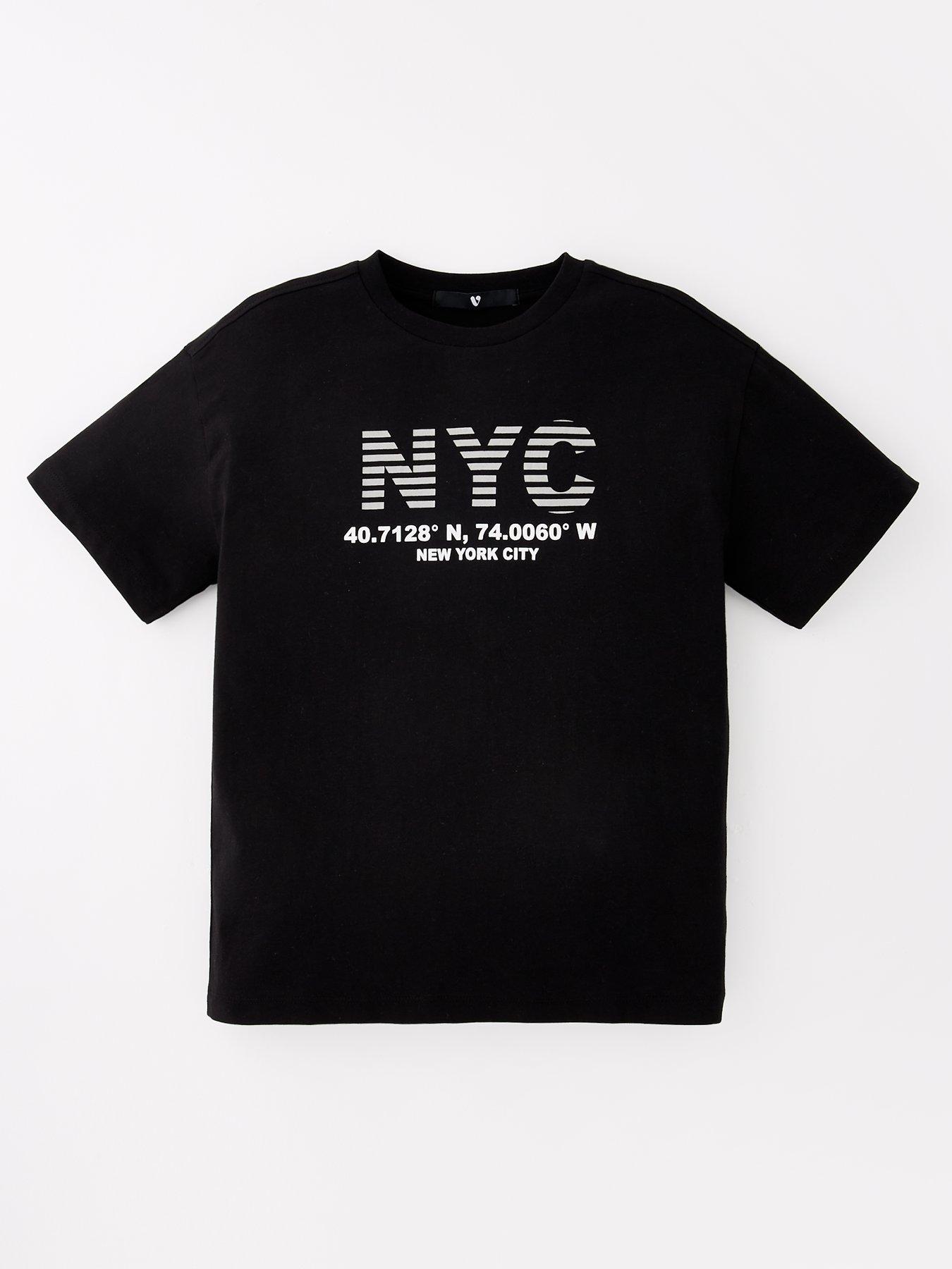 V by Very Boys NYC T-shirt - Black