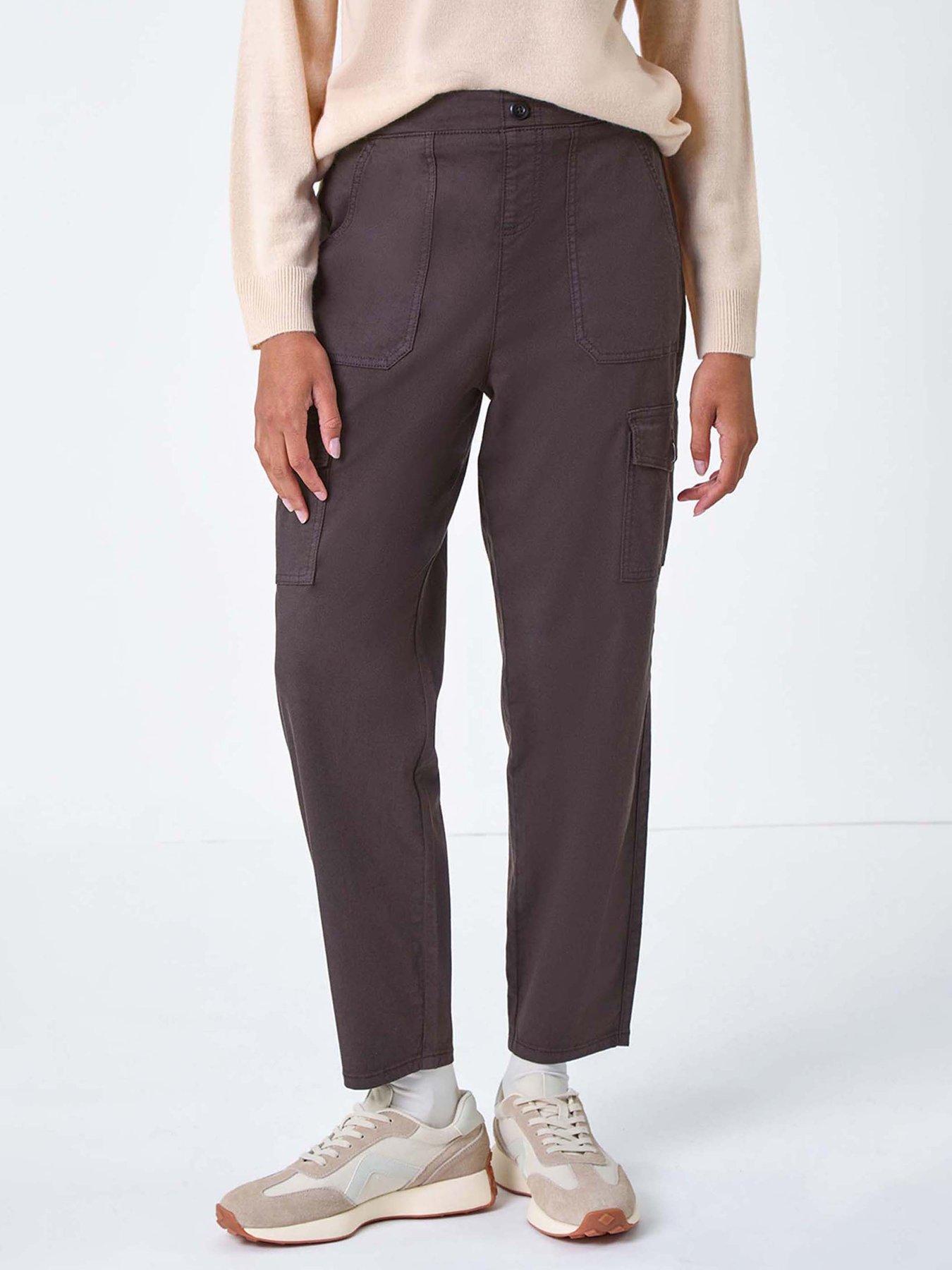 undefined Casual Cargo Stretch Trousers - Brown