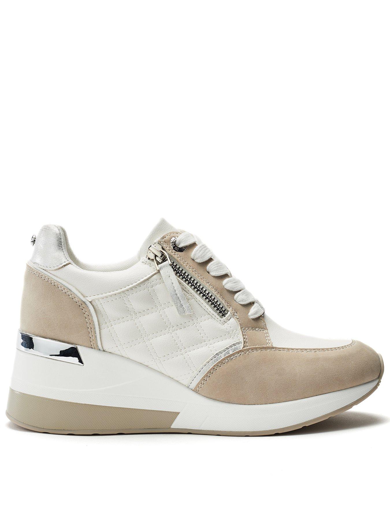 Moda In Pelle Carrley Wedge Trainers - White