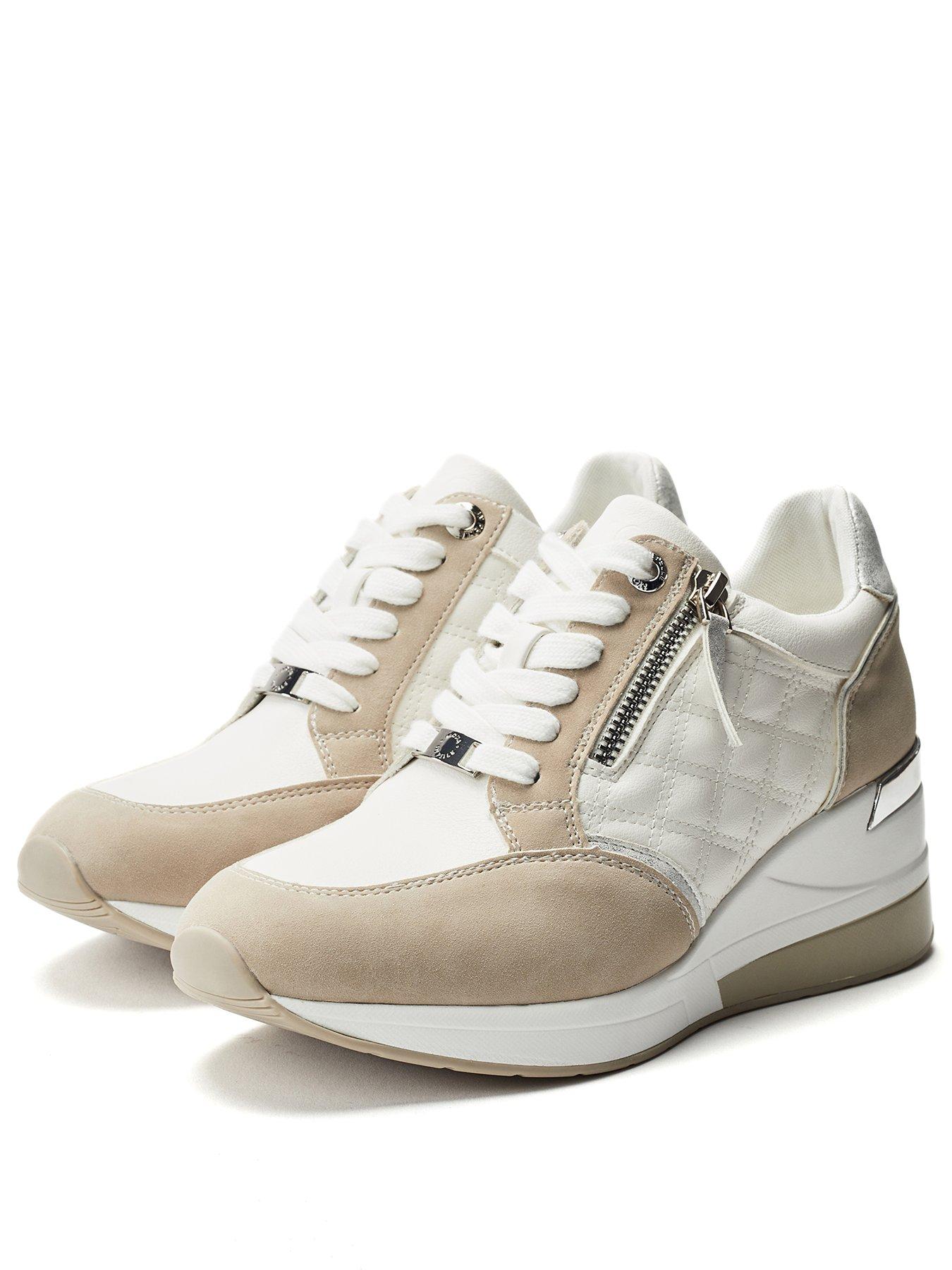 Image 2 of 4 of Moda In Pelle Carrley Wedge Trainers - White