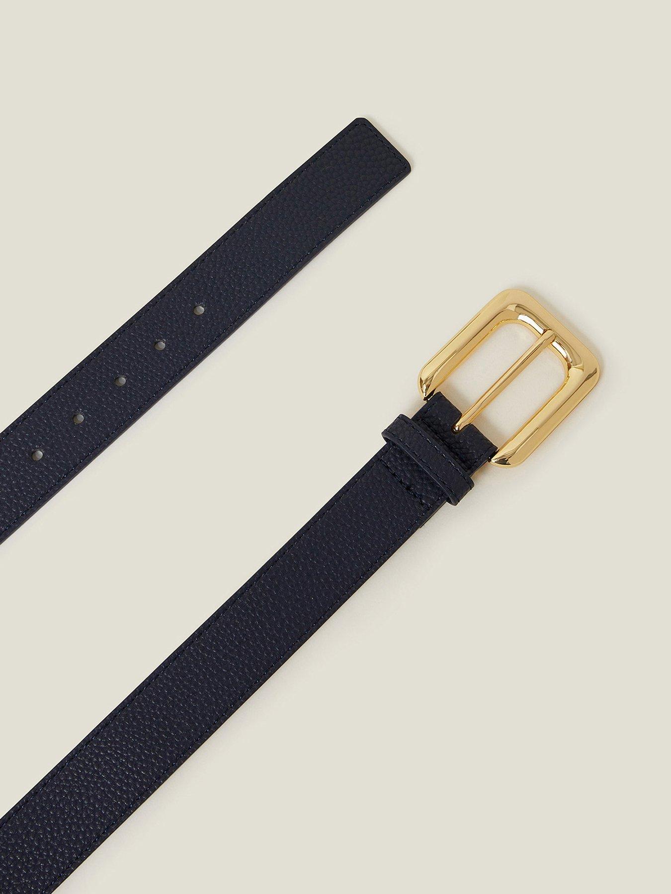 Image 3 of 3 of Accessorize Buckle Belt - Navy