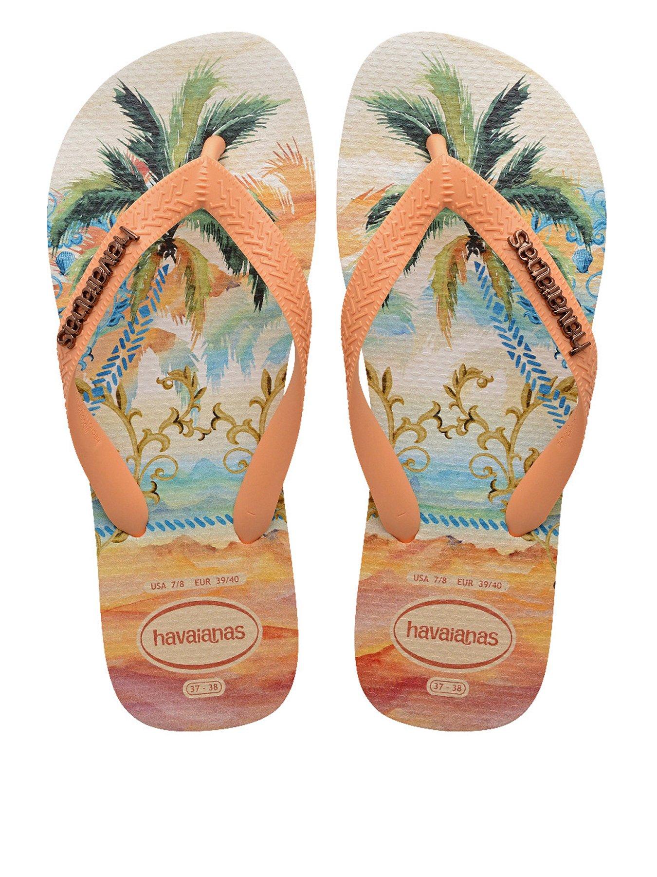 undefined Top Tropicalia Vibes Flip Flop - Peach