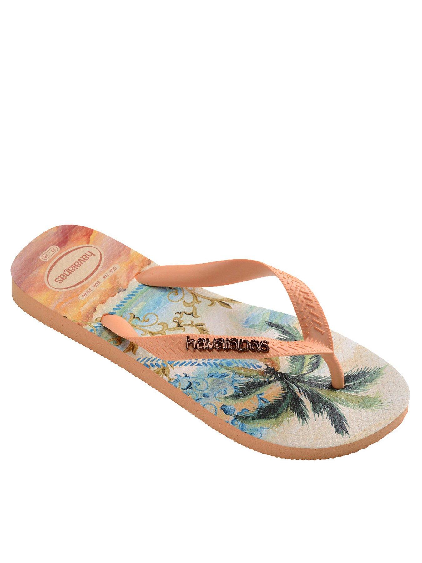 Image 1 of 7 of Havaianas Top Tropicalia Vibes Flip Flop - Peach