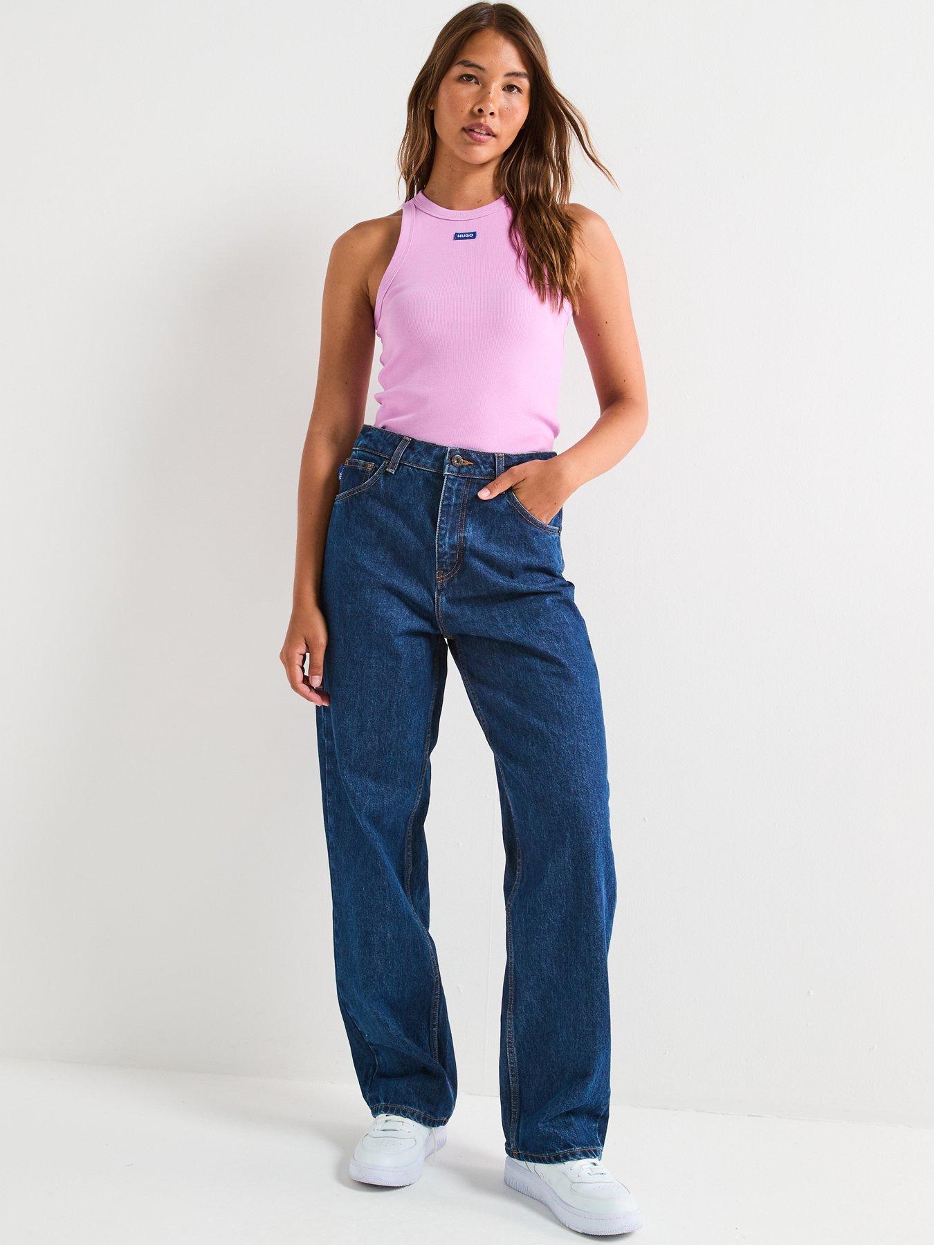 Image 3 of 5 of HUGO Easy Tank Top - Pink