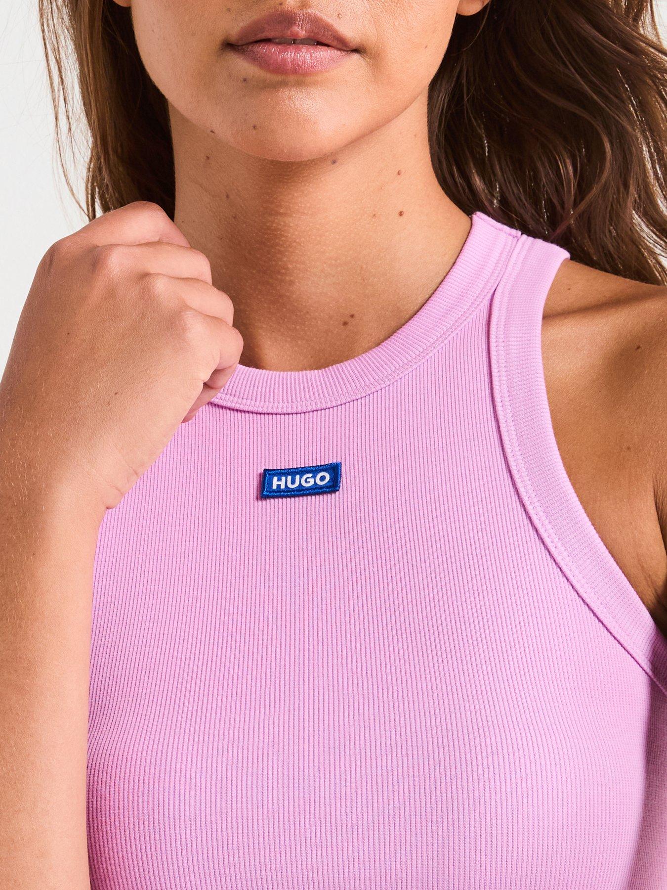 Image 4 of 5 of HUGO Easy Tank Top - Pink