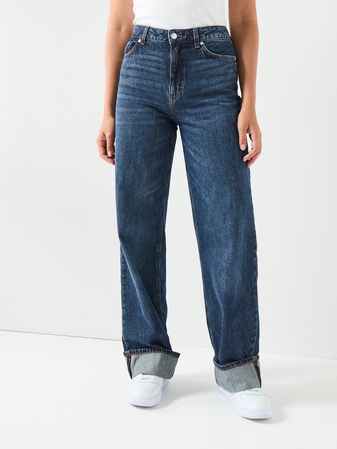 Image 1 of 6 of HUGO Gealena Cuff Jean - Blue