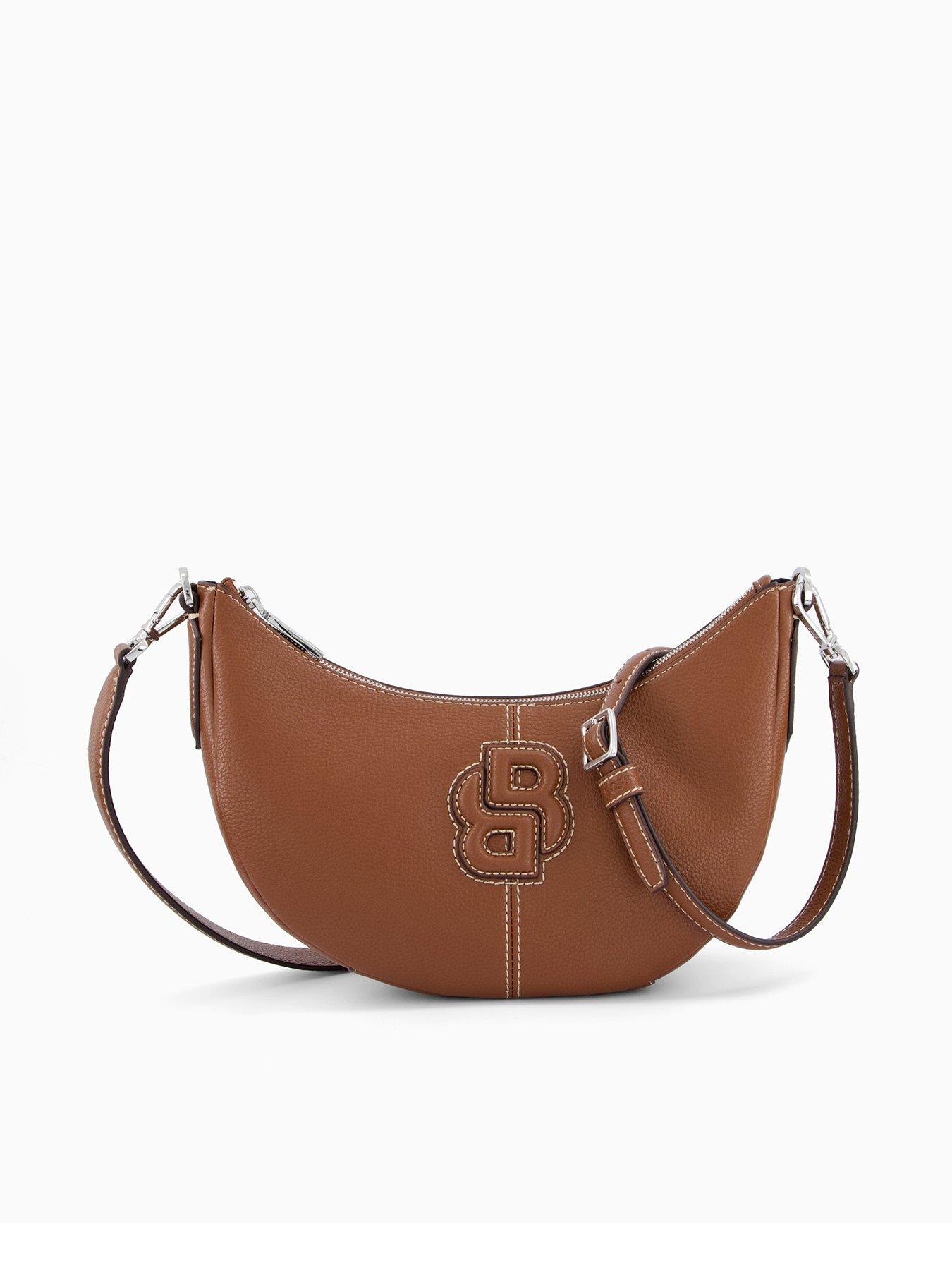 BOSS Anett Halfmoon Bag - Brown