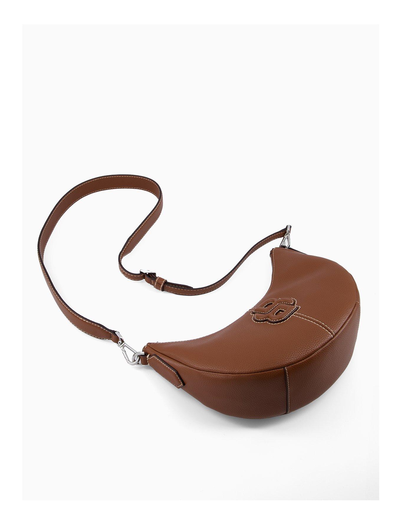 Image 2 of 4 of BOSS Anett Halfmoon Bag - Brown