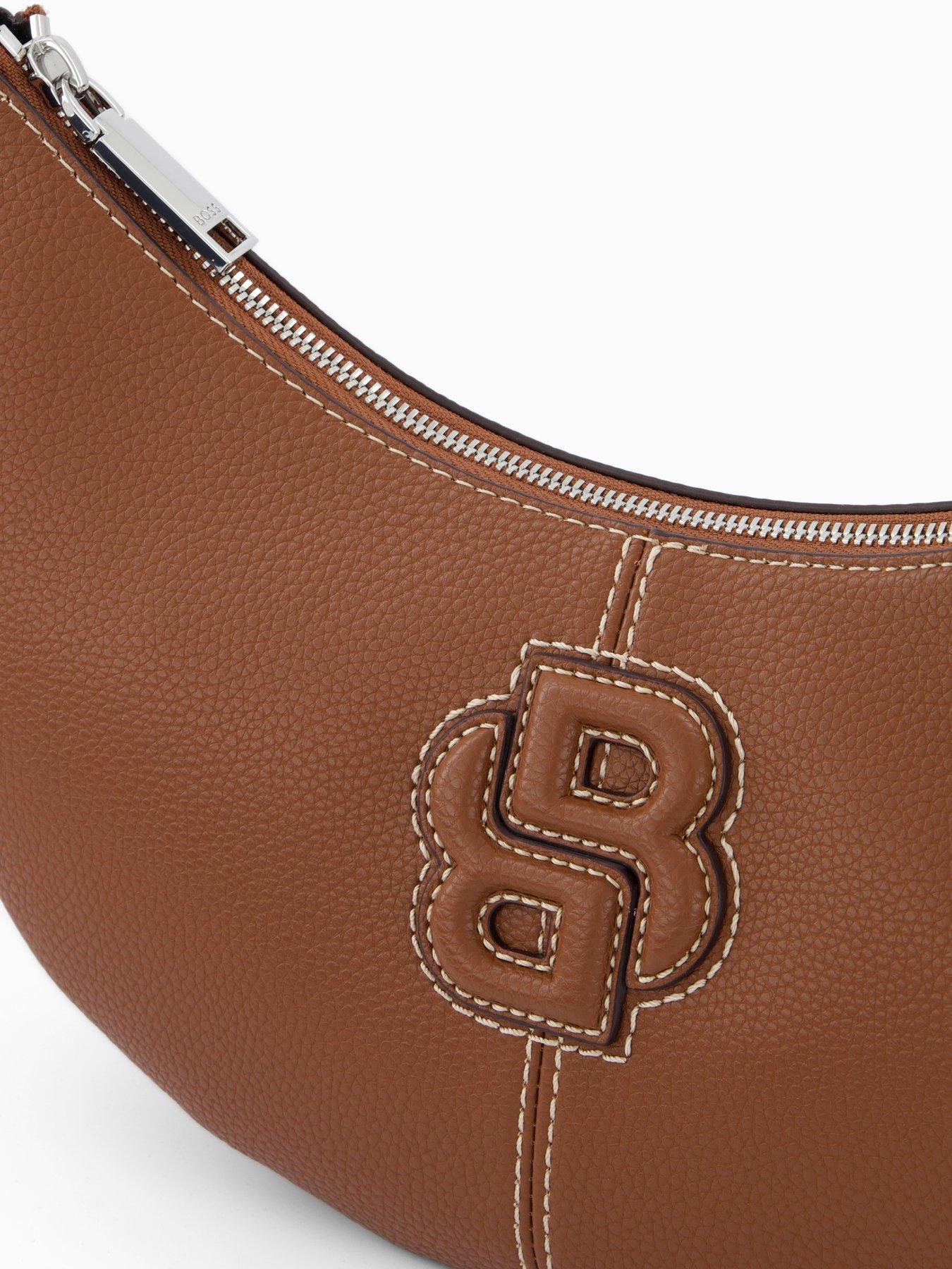 Image 3 of 4 of BOSS Anett Halfmoon Bag - Brown