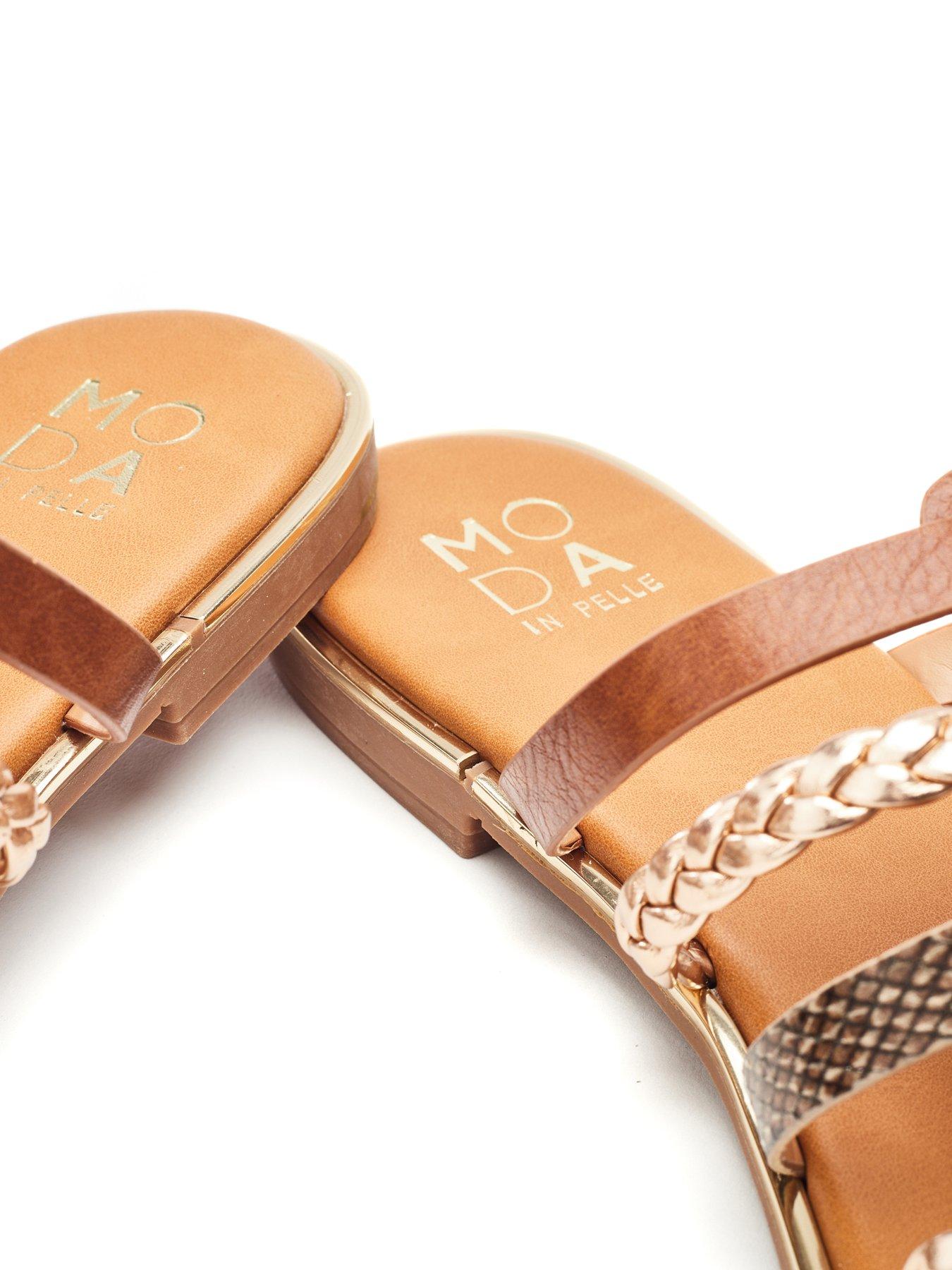 Image 3 of 4 of Moda In Pelle Junie Multi Strap Sandals - Tan