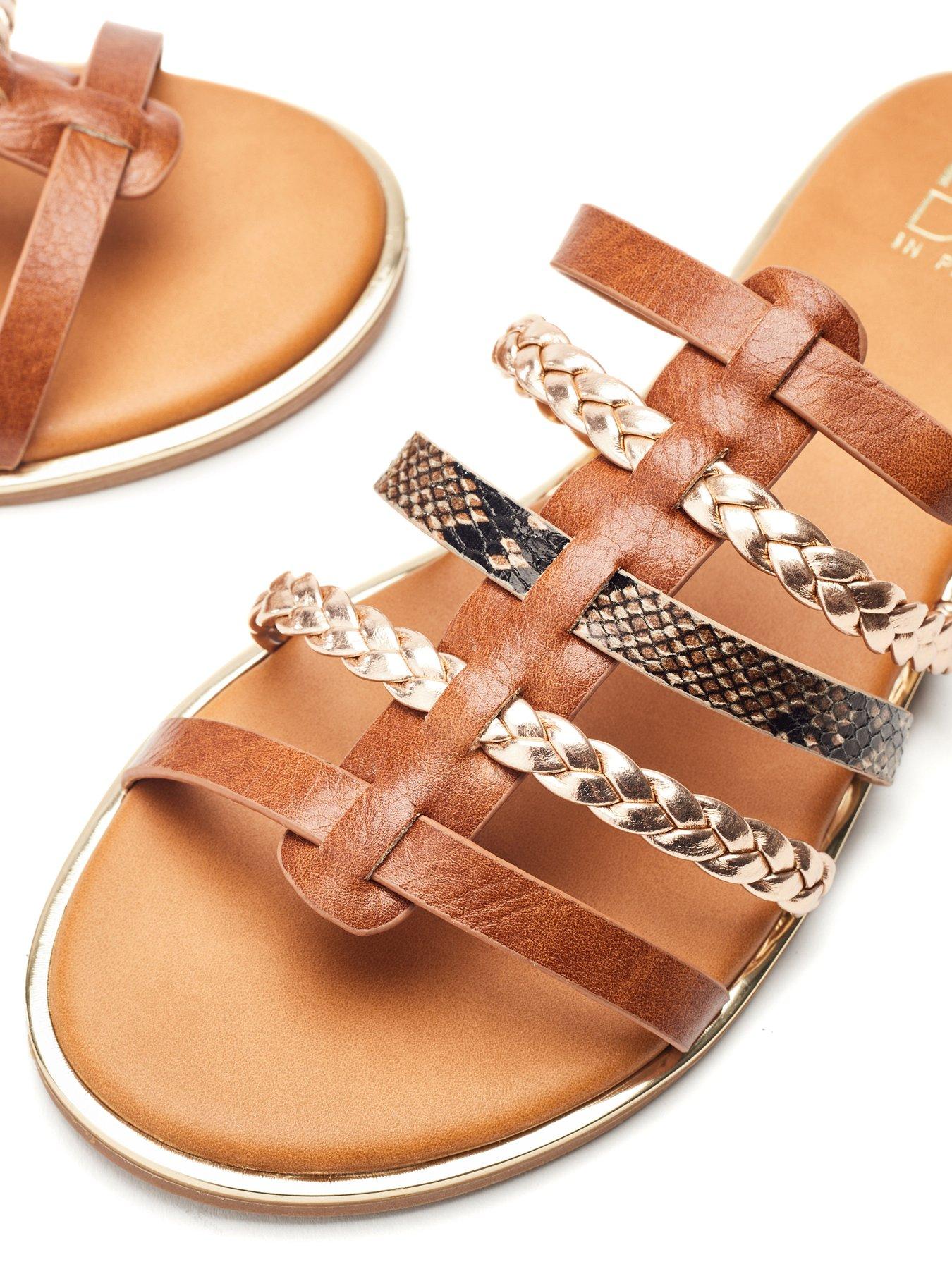 Image 4 of 4 of Moda In Pelle Junie Multi Strap Sandals - Tan