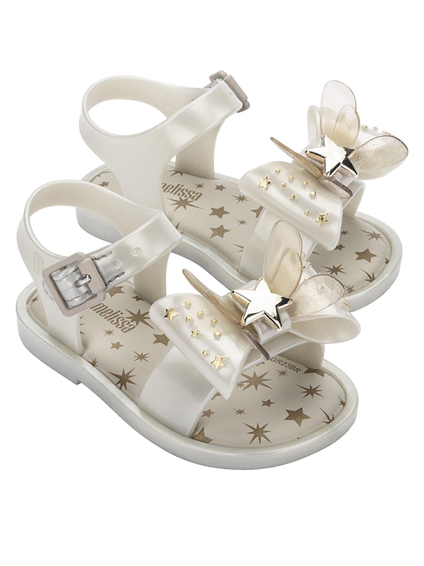 Mini Melissa Girls Toddler Mar Jelly Sandal Stars  - Beige