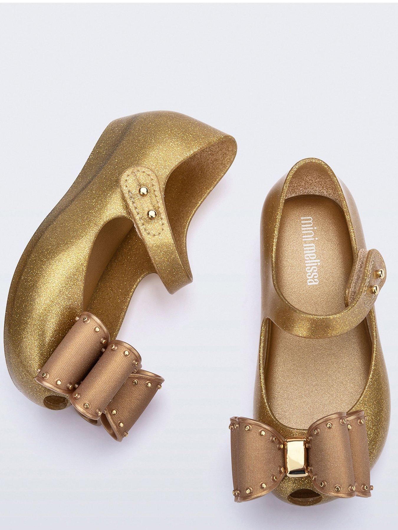 Image 3 of 5 of Mini Melissa Girls Toddler Mini Melissa Ultragirl Classic Bow Jelly Shoe