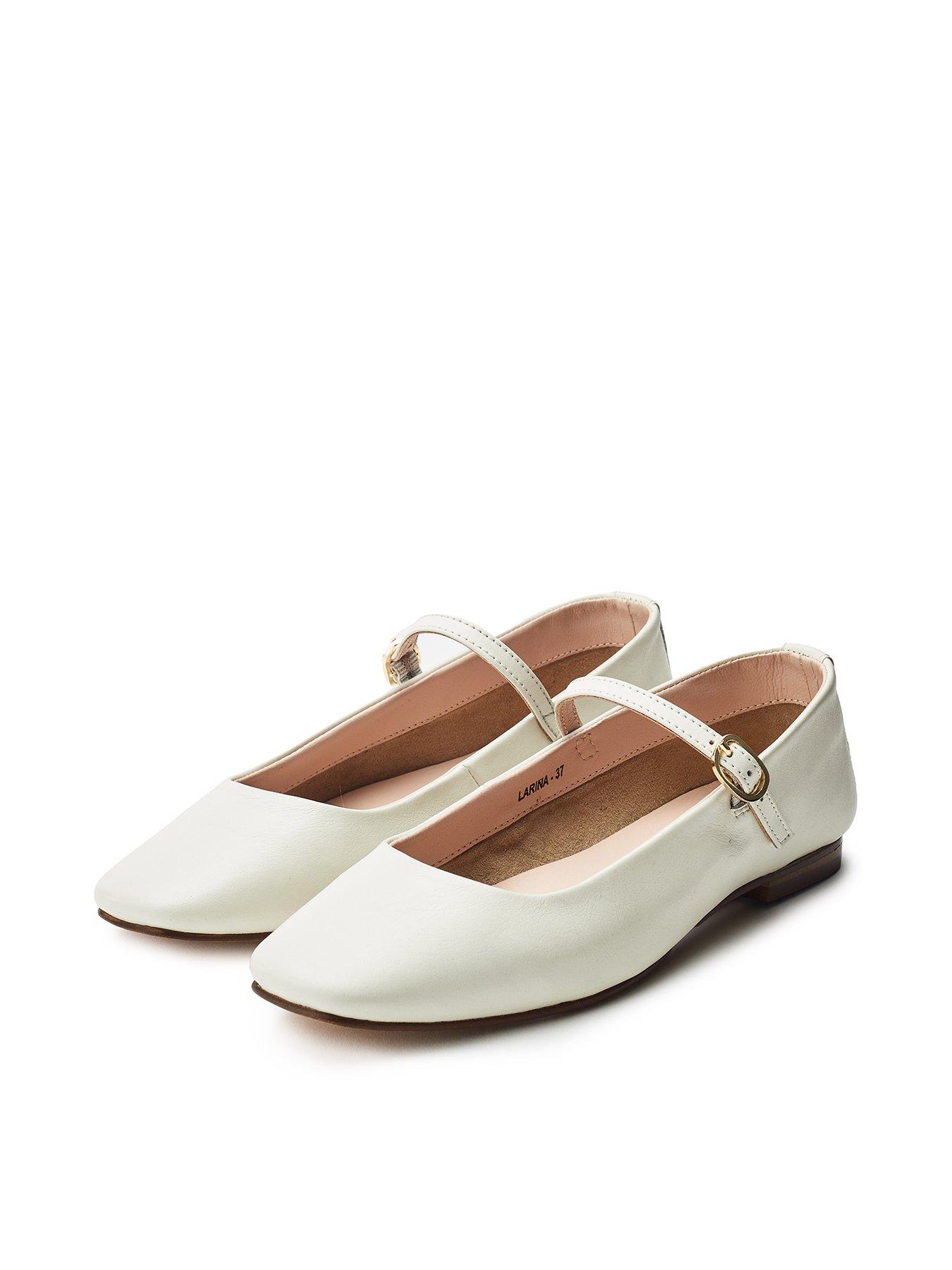 Image 2 of 4 of Moda In Pelle Larina Ballet Shoes - Off White