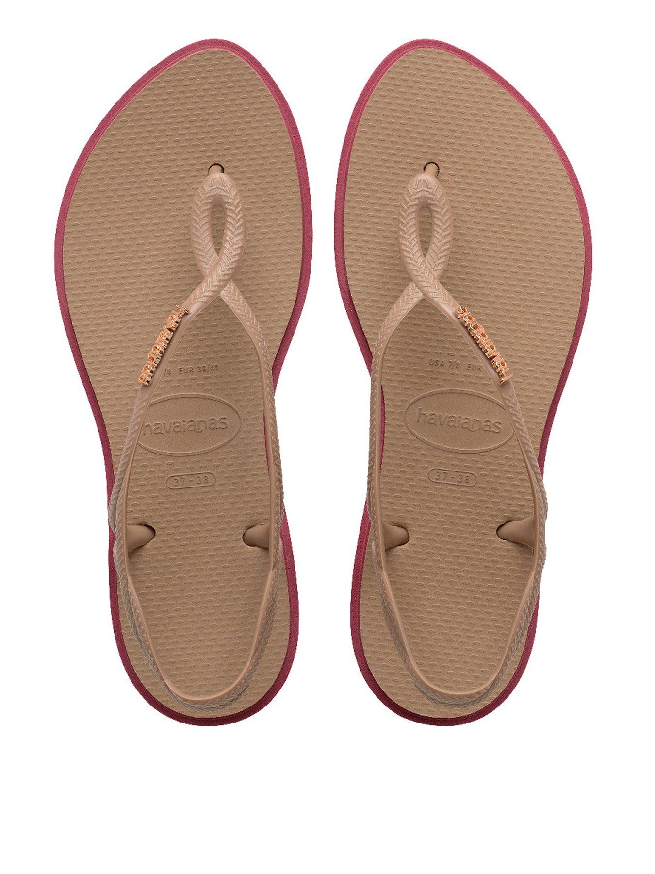 undefined Luna Point Flip Flop - Rose Gold