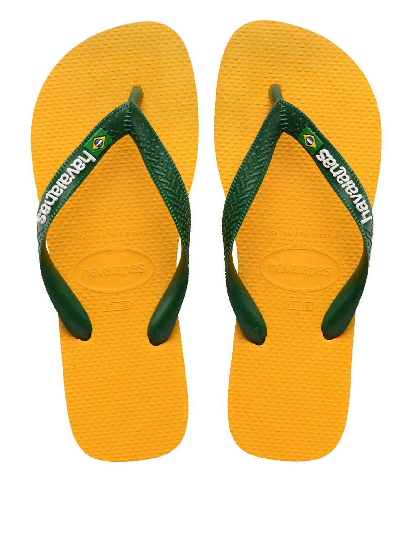 undefined Brasil Logo Flip Flop - Yellow