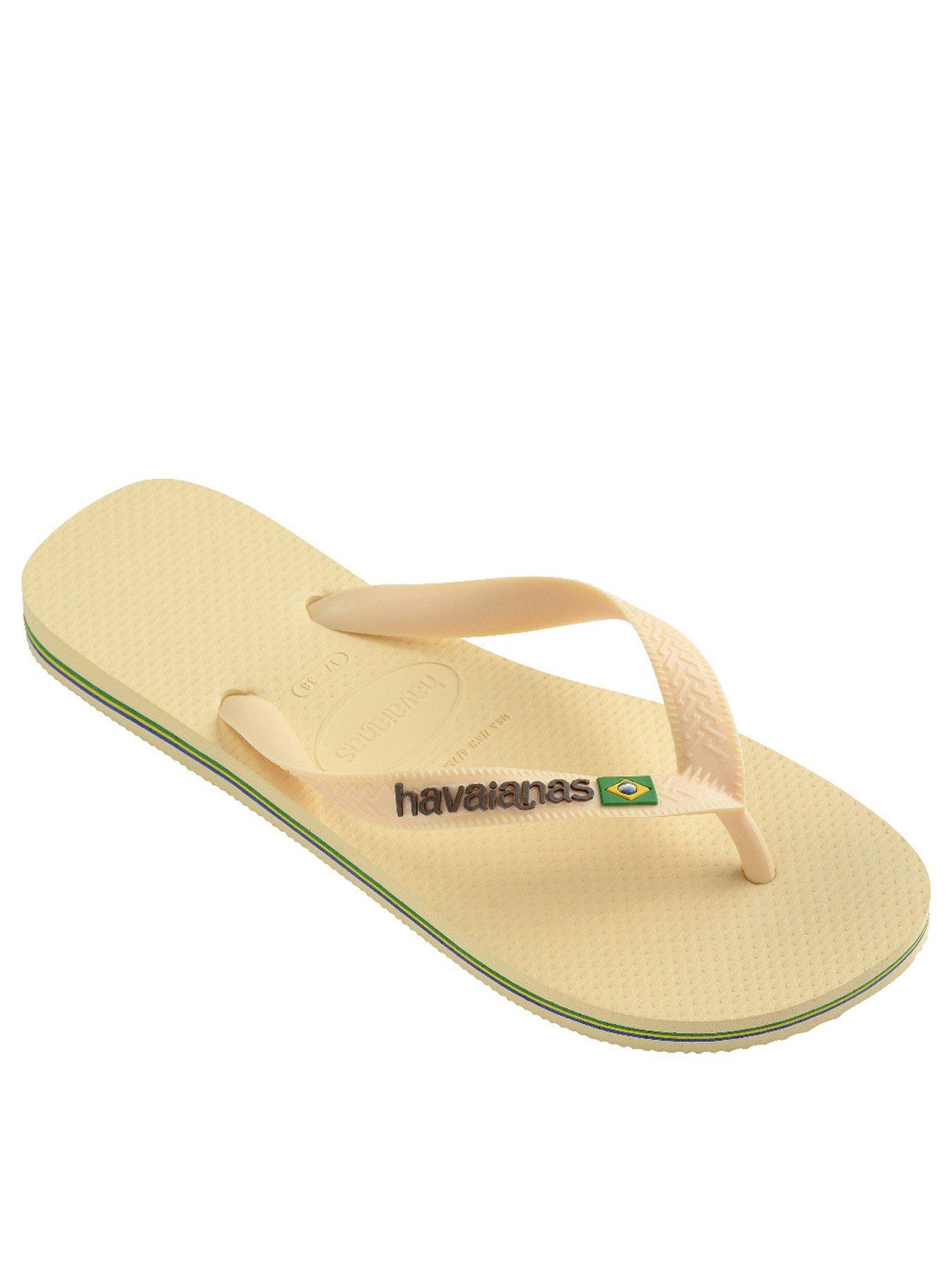undefined Brasil Logo Flip Flop - Buttercream