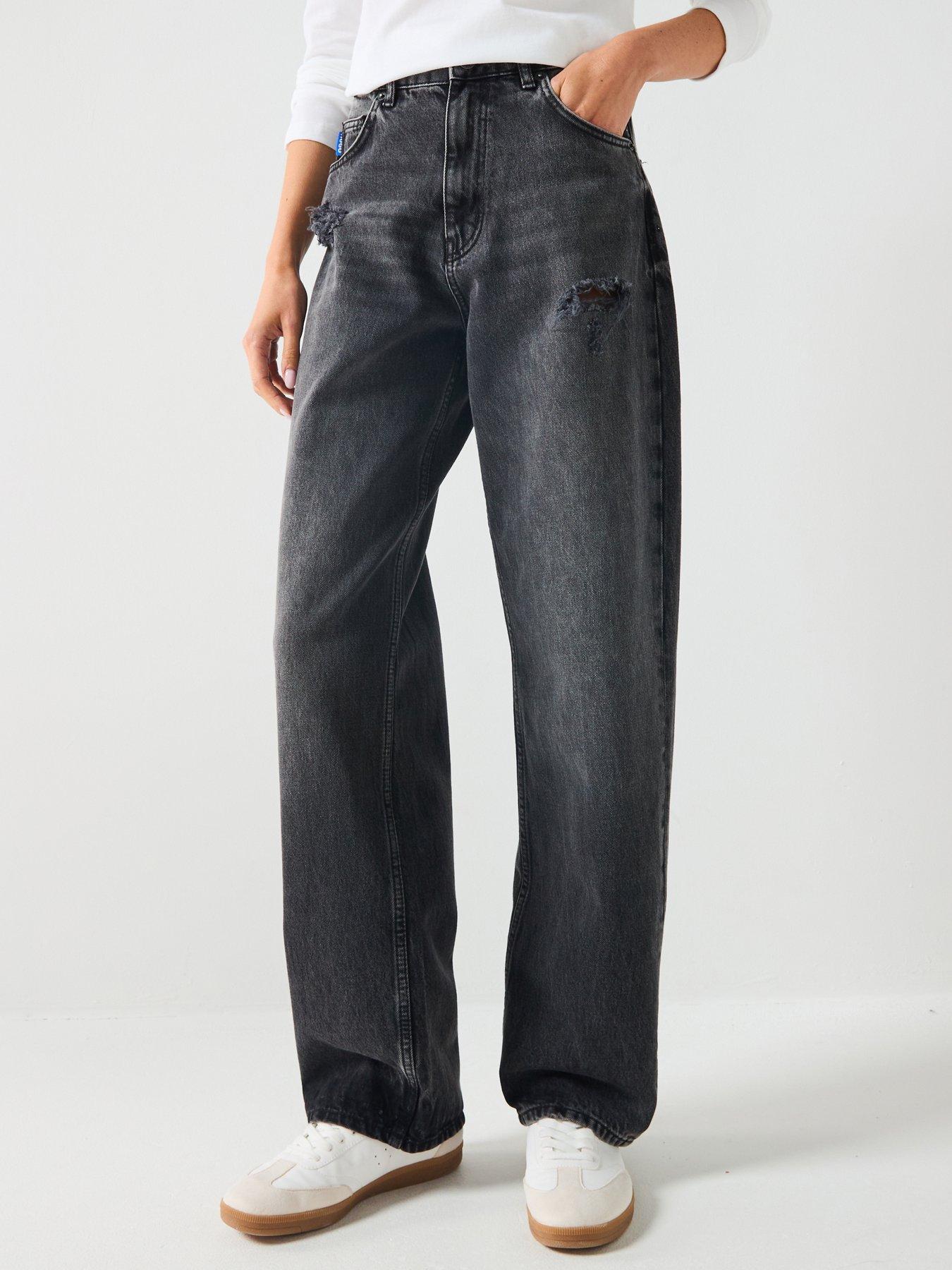 HUGO Leni Relaxed Fit Jean - Black