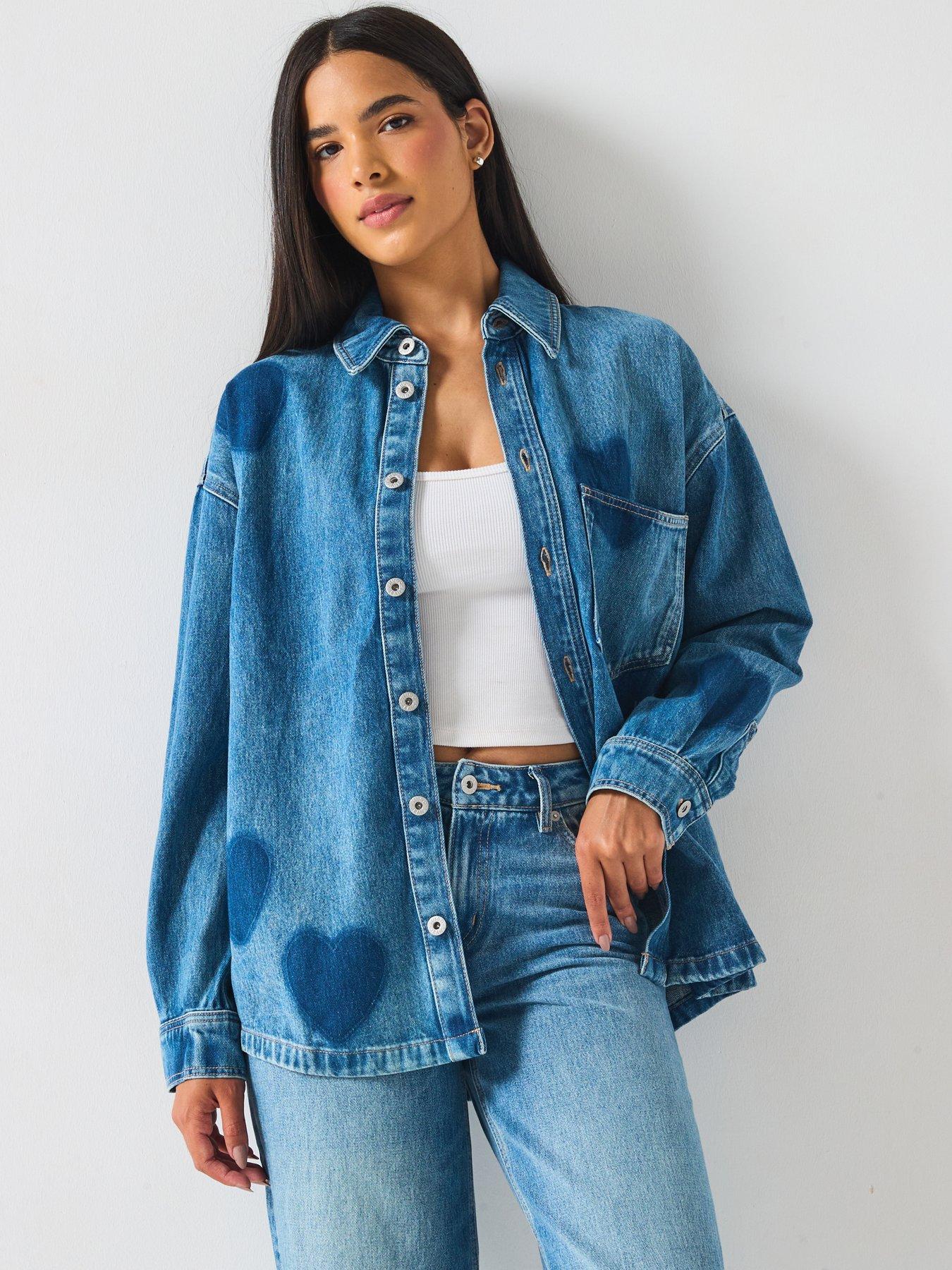 undefined Garesa Heart Denim Shirt