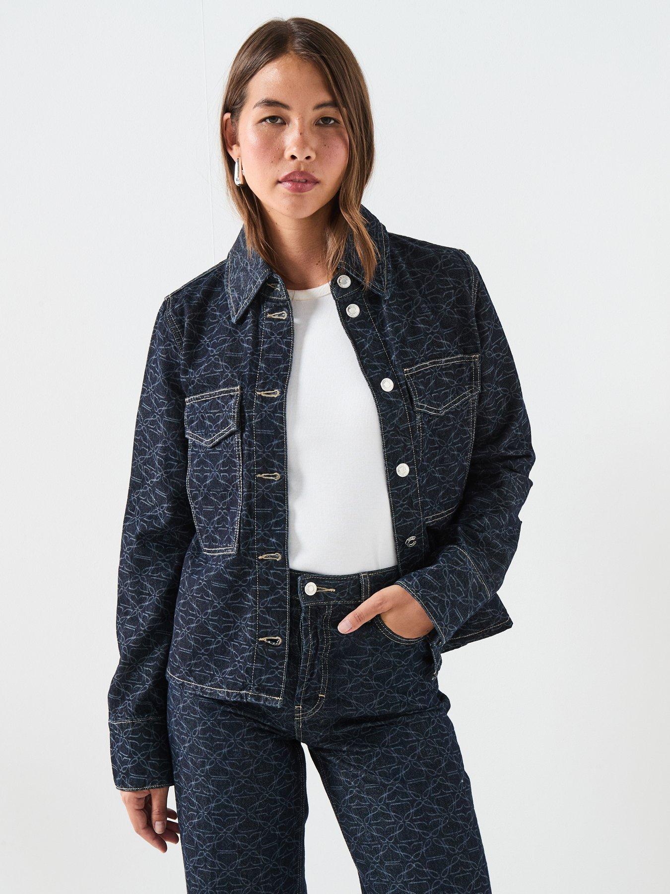 HUGO Gadison Denim Jacket, Navy, Size S, Women